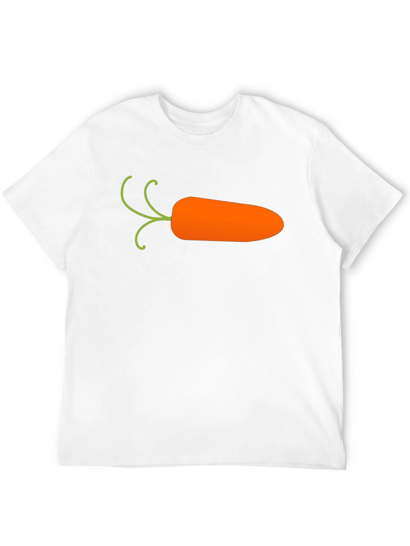 Black Carrot Graphic T-Shirt - Black, Casual Cotton Tee view 12