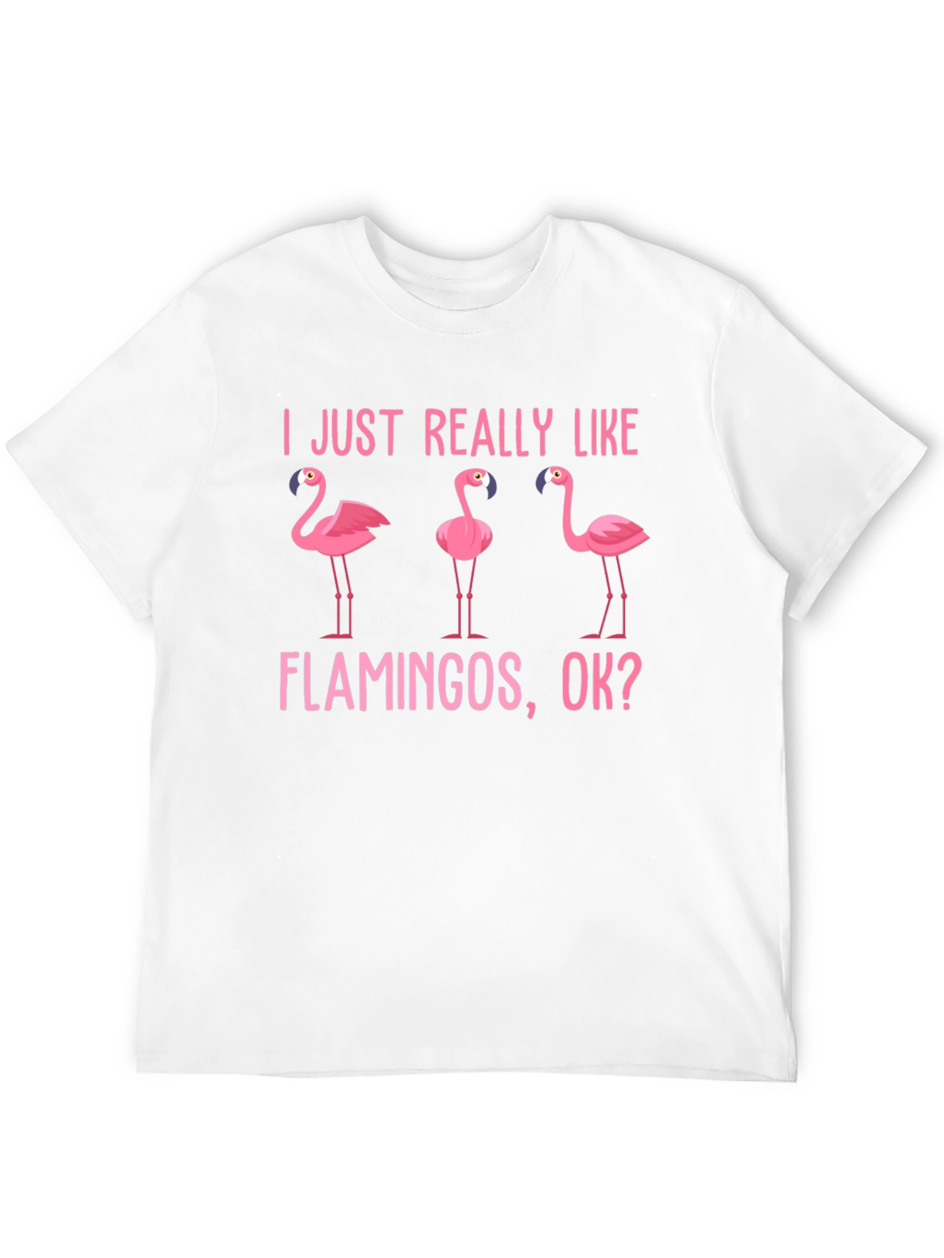 Black Flamingo Lover T-Shirt - I Just Really Like Flamingos Tee view 12