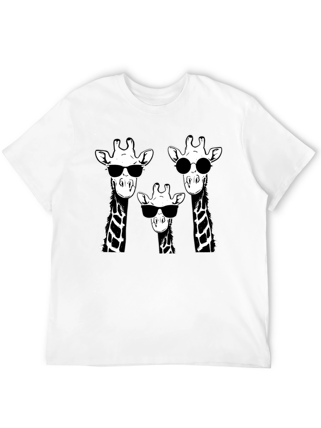 Black Giraffe Squad T-Shirt - Cool Animal Graphic Tee view 12