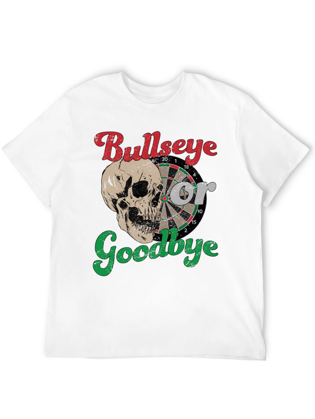 Black Bullseye or Goodbye Skull Graphic Tee view 12