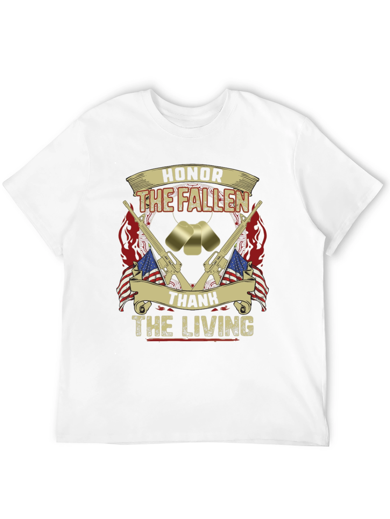 Honor The Fallen T-Shirt - Patriotic Memorial Design - 12