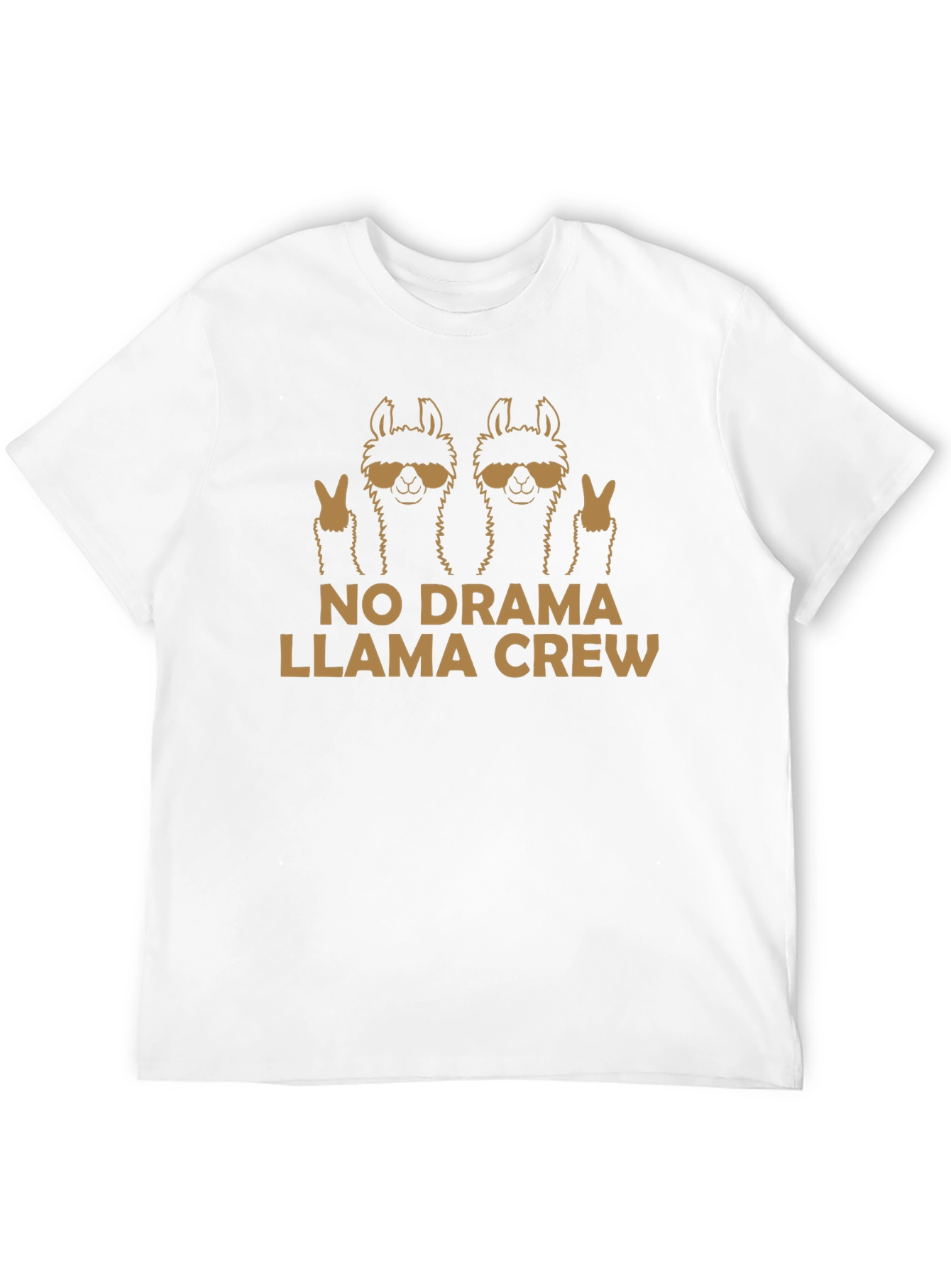 Black No Drama Llama Crew Graphic T-Shirt view 12