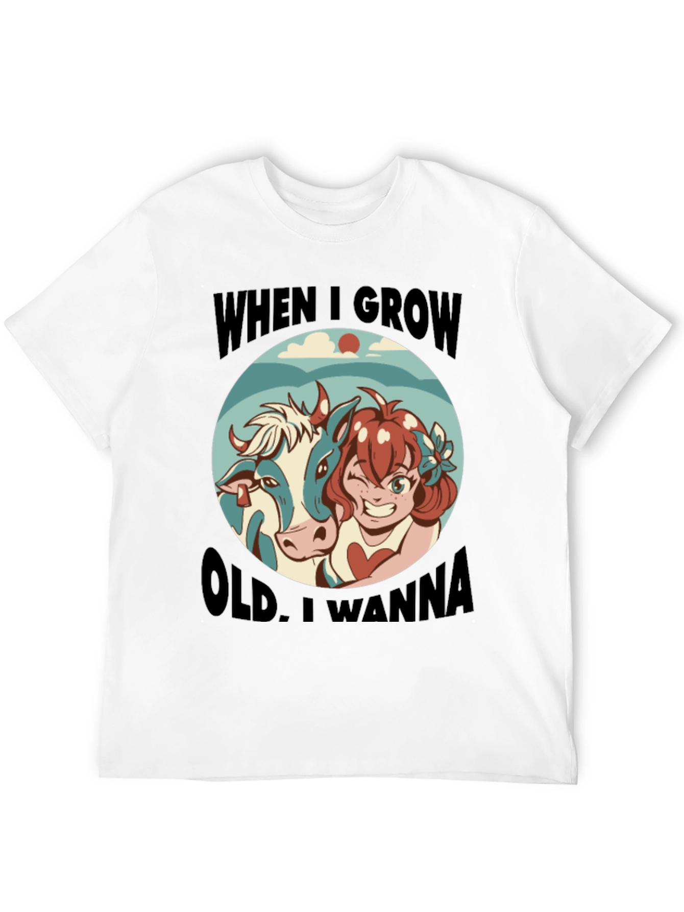 Black Humorous 'When I Grow Old' Graphic Tee view 12