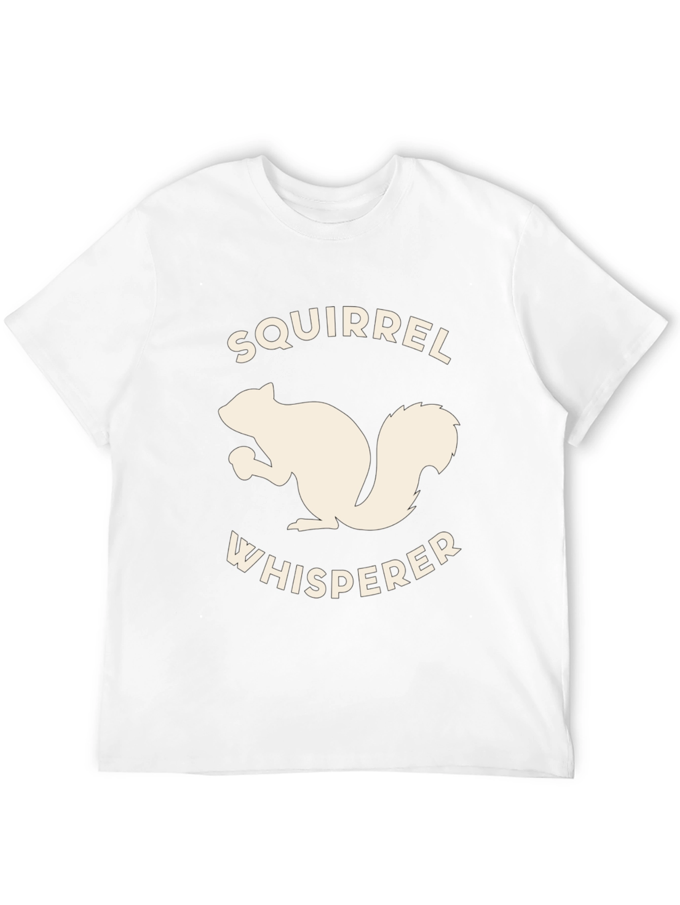 Black Squirrel Whisperer Graphic T-Shirt - Men's Black Tee view 12
