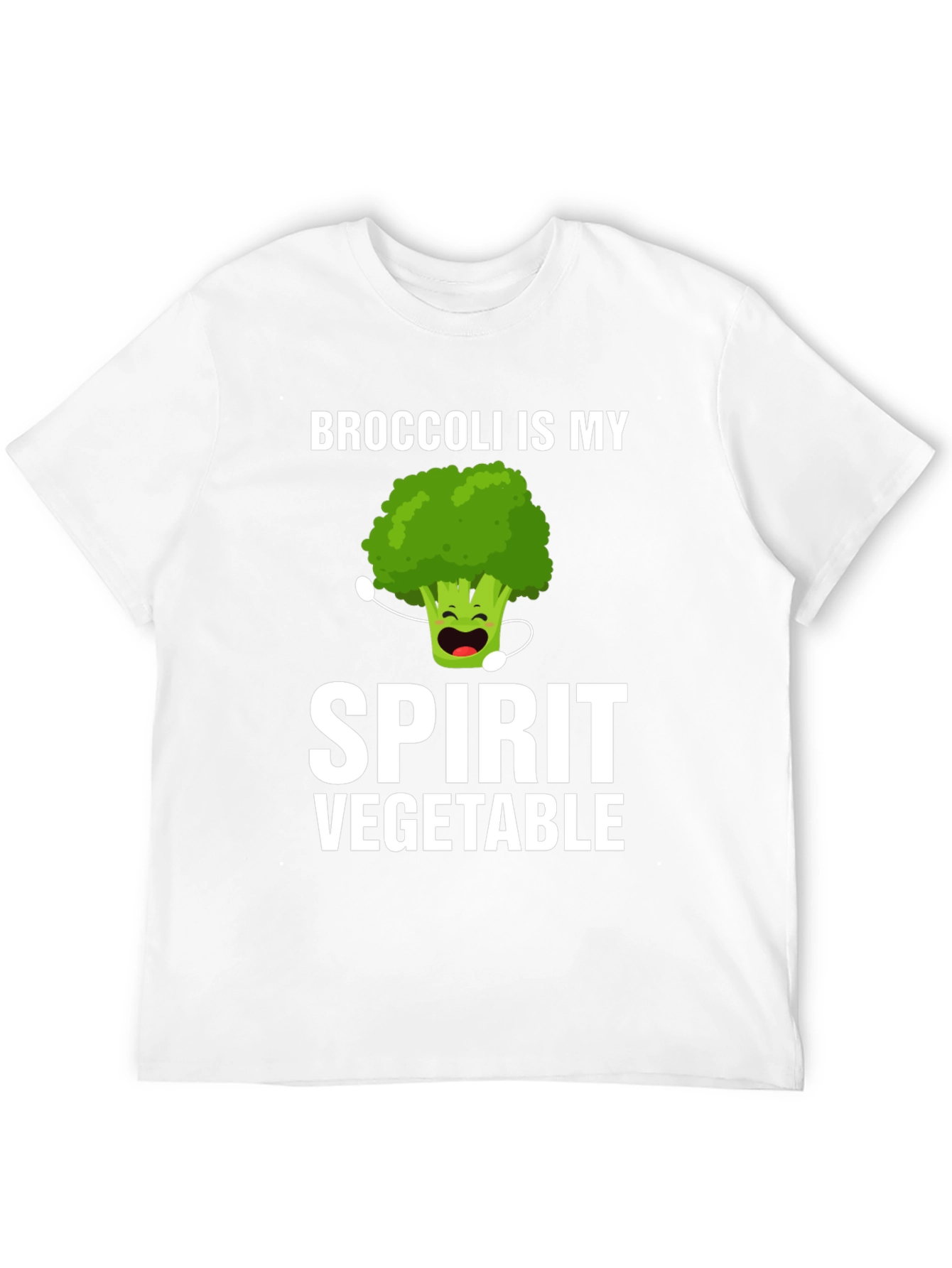 Black Broccoli Spirit Vegetable T-Shirt Funny Foodie Tee view 12