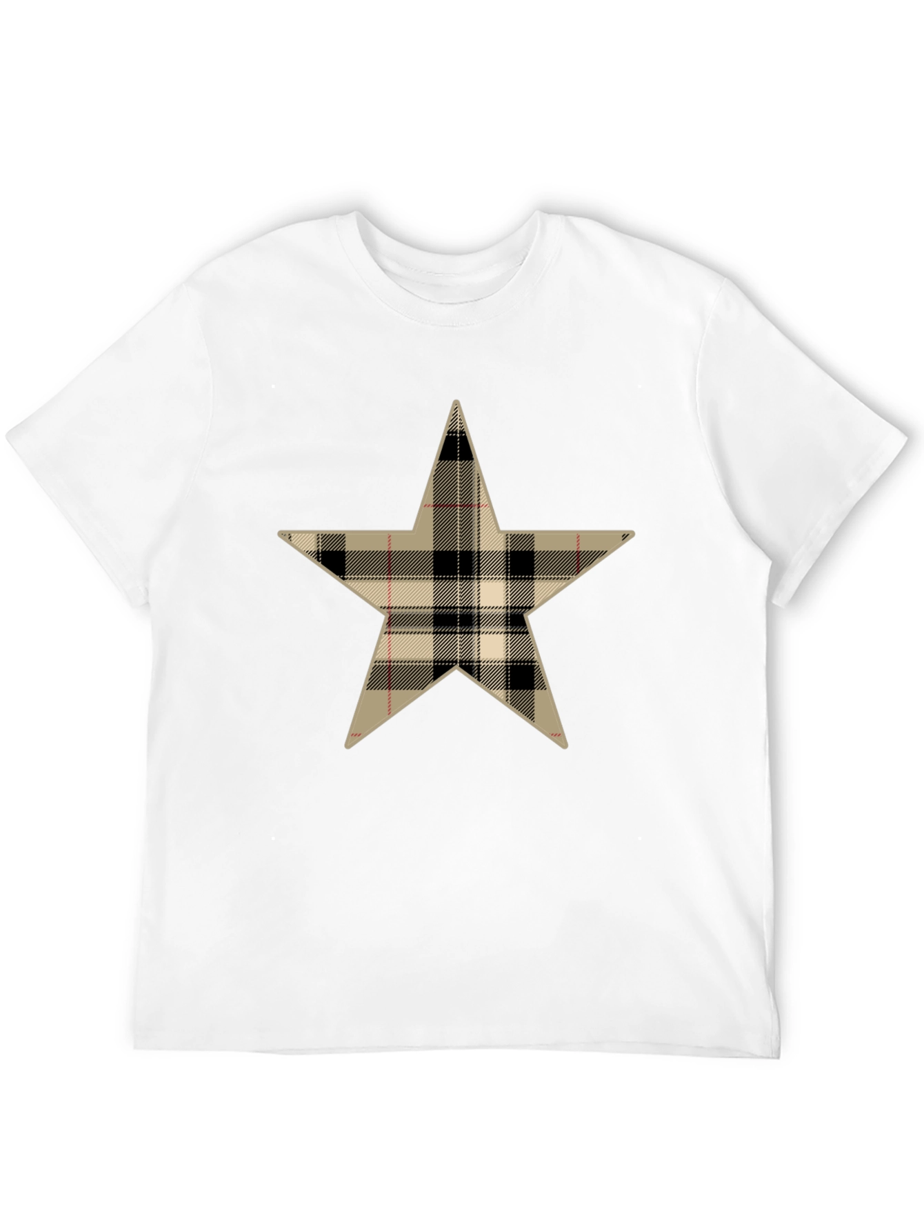 Black Plaid Star Graphic Tee view 12