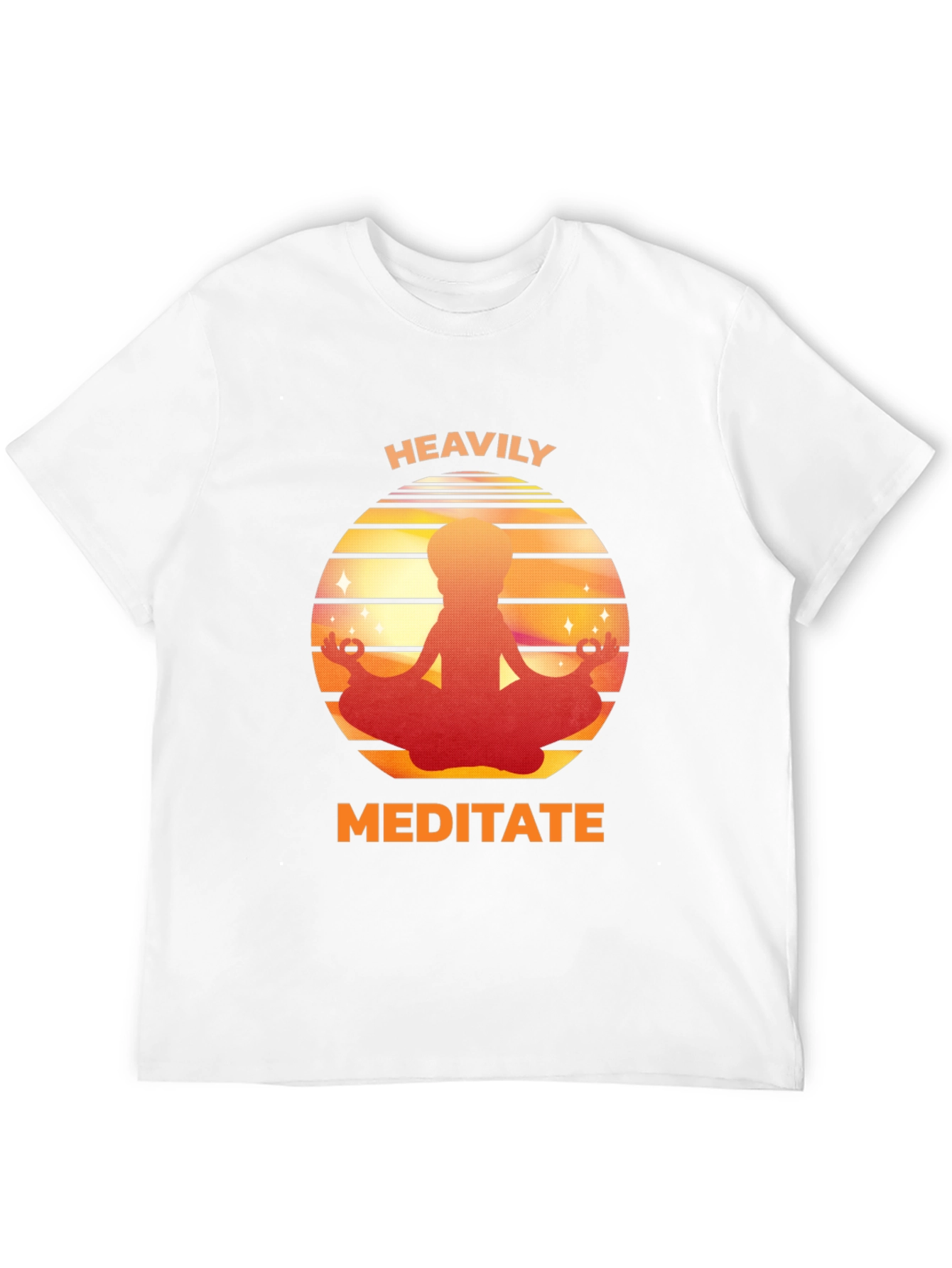 Heavily Meditate Graphic Tee - Relaxed Fit - 12