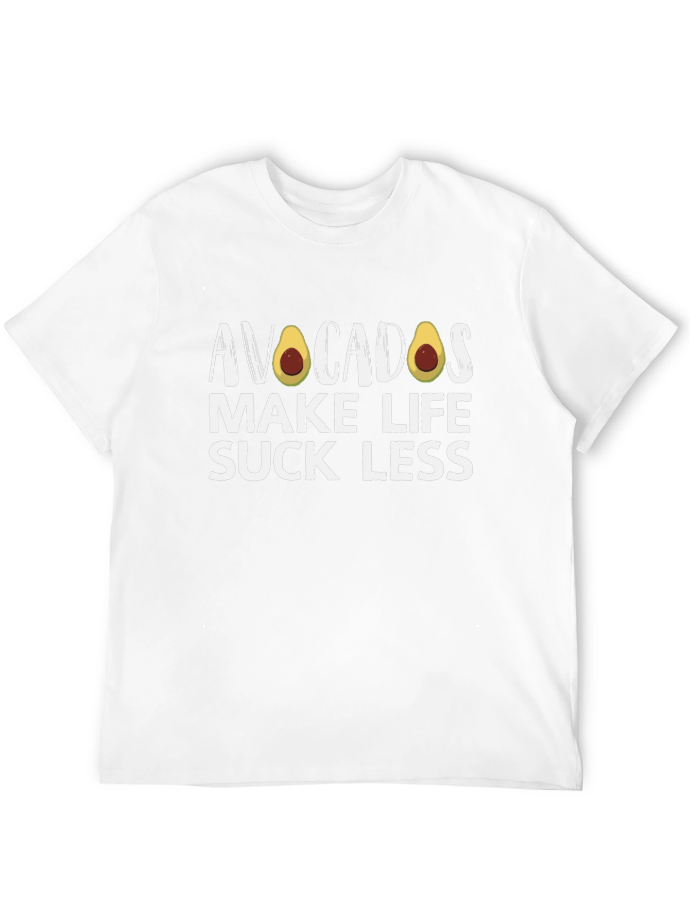 Avocados Make Life Suck Less Black T-Shirt - 12