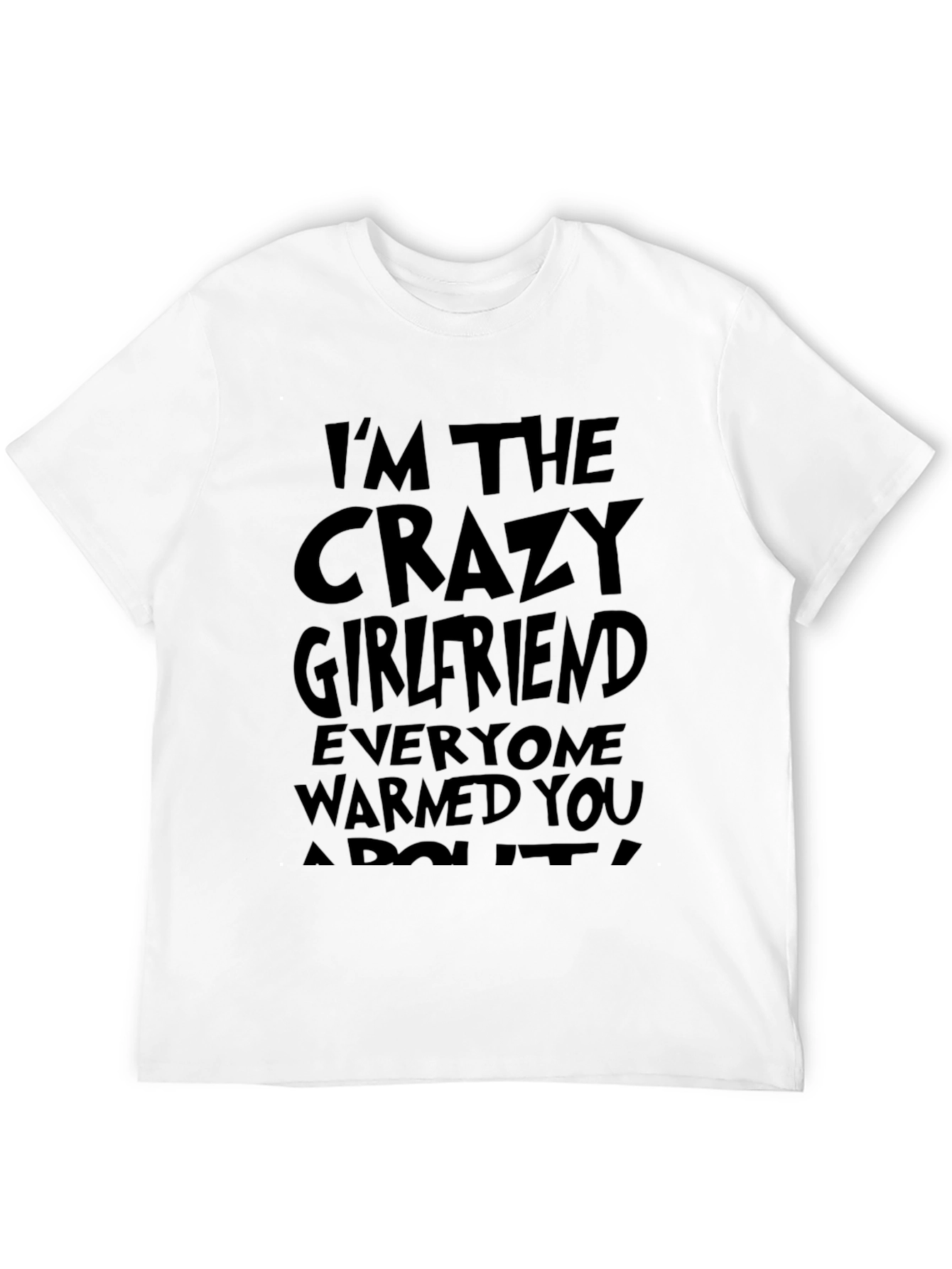 Black Crazy Girlfriend Graphic T-Shirt - Black view 12