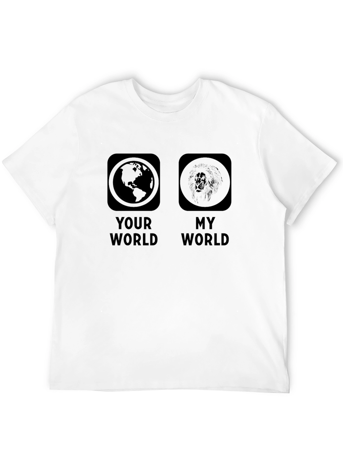 Black Your World My World Graphic Print T-Shirt view 12