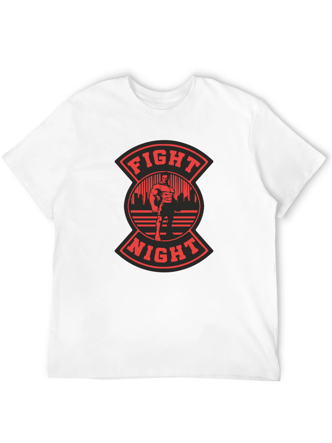 Black Fight Night Graphic T-Shirt - Men's Black Tee view 12