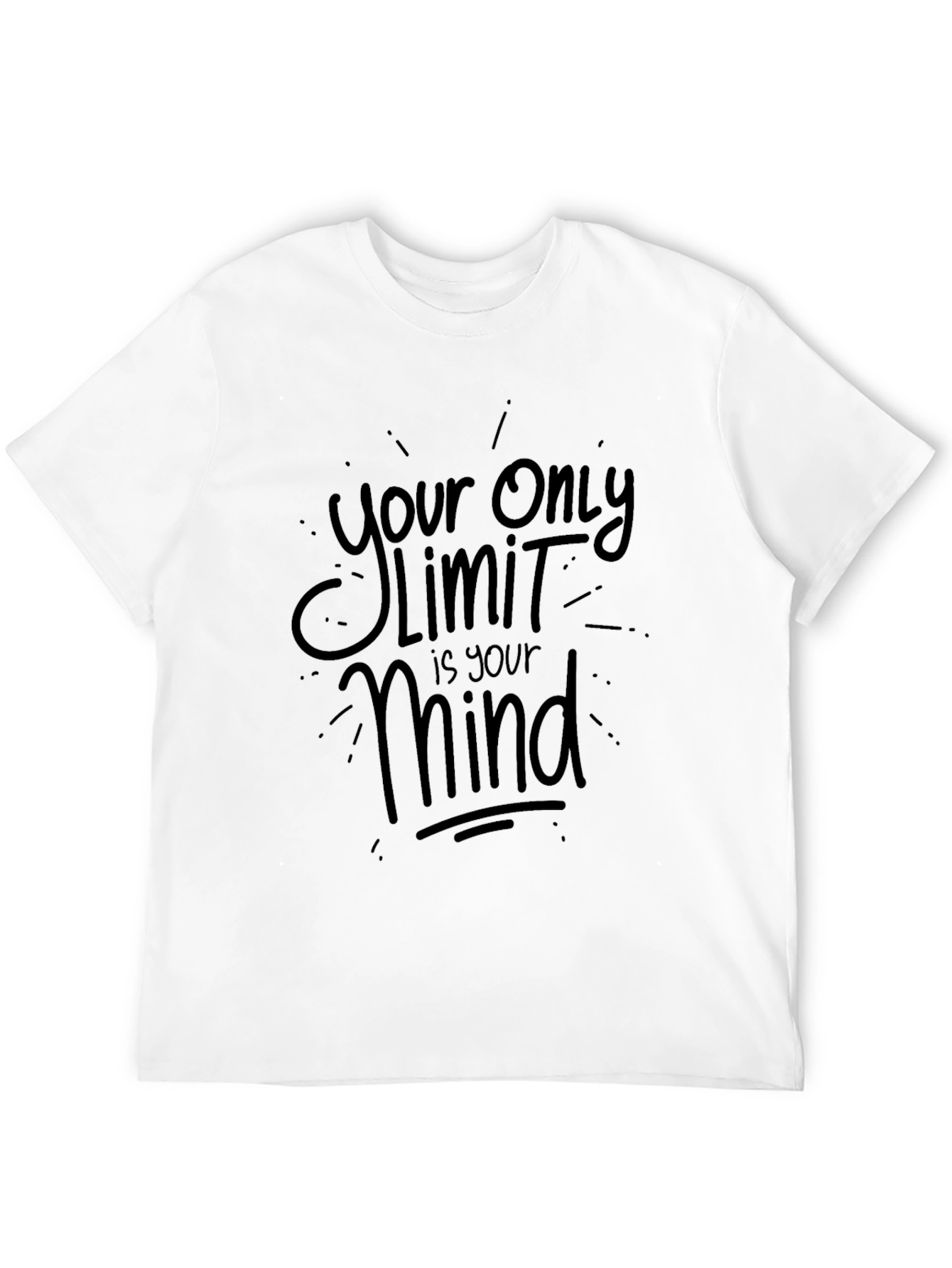 Black Your Only Limit Is Your Mind T-Shirt view 12