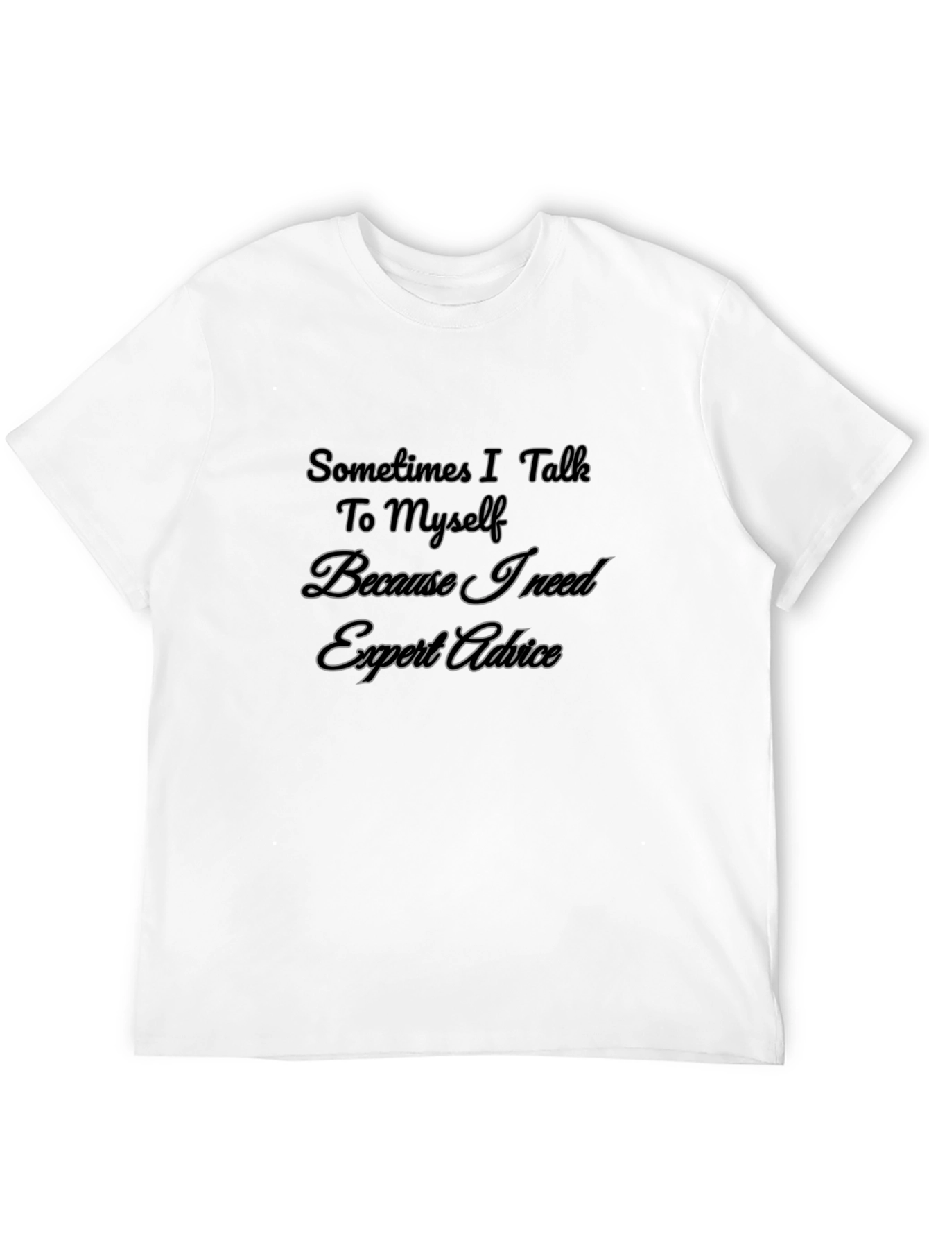 Black Funny Sarcastic Advice Graphic T-Shirt view 12