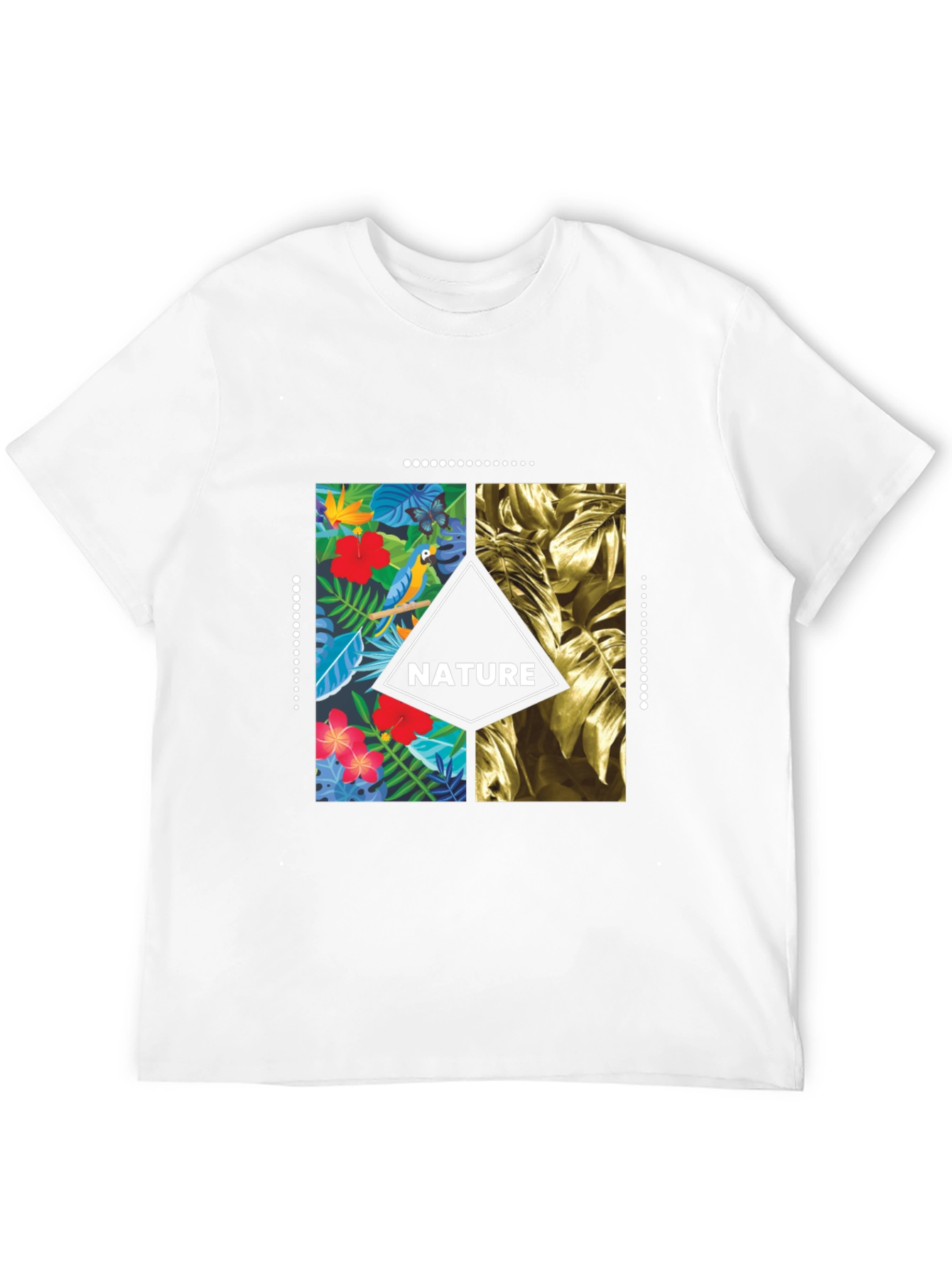 Black Nature T-Shirt - Tropical Graphic Tee for Men view 12