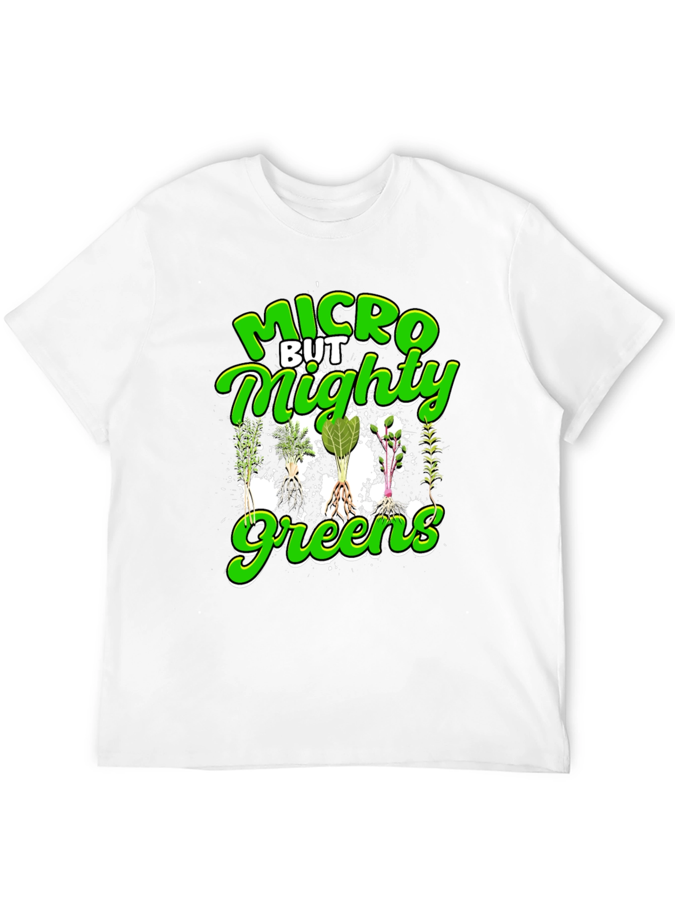 Black Micro But Mighty Greens T-Shirt - Black view 12