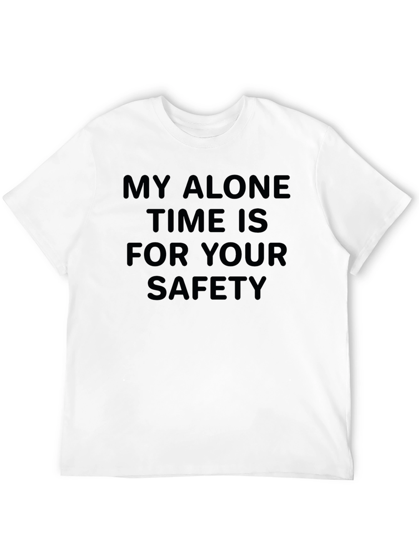 Black Alone Time Safety Graphic Tee view 12