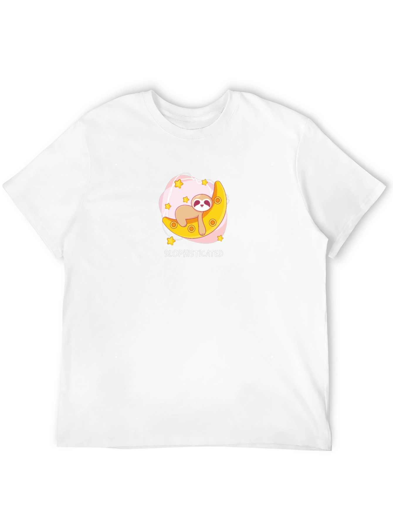 Sloth Moon Graphic T-Shirt - Slophisticated Tee - 12