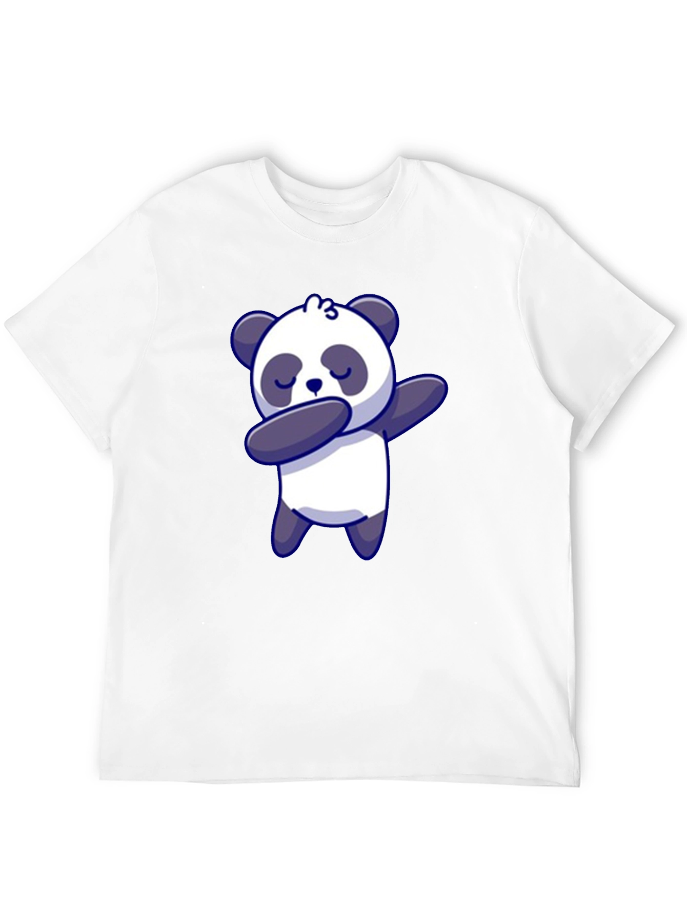Black Dabbing Panda Bear T-Shirt Black view 12
