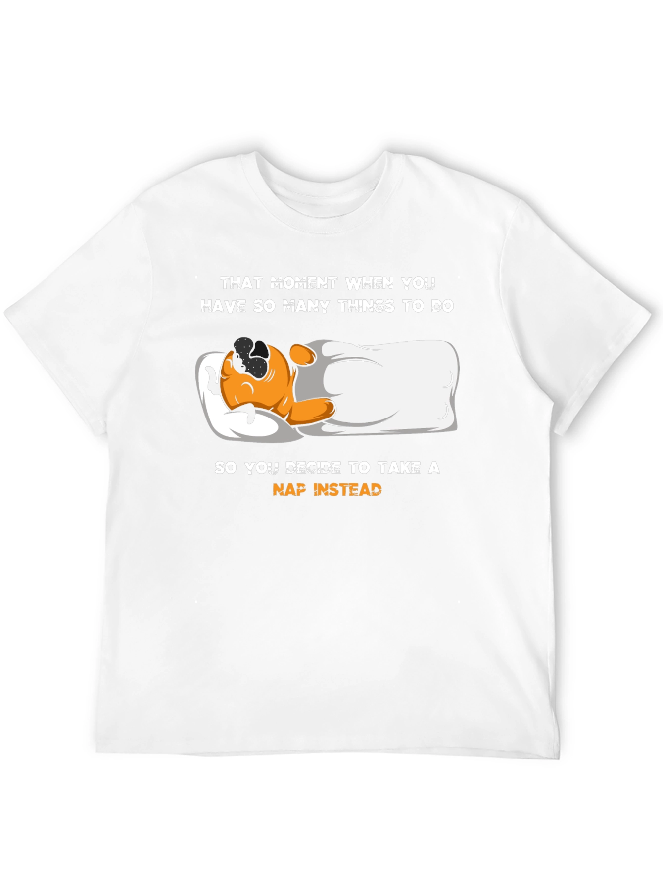 Black Funny Napping T-Shirt - When You Have Too Much To Do view 12