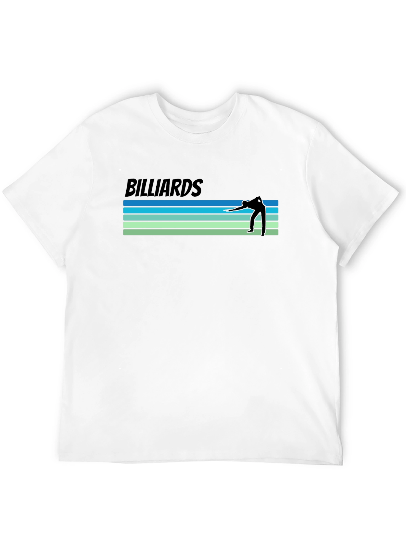 Black Billiards Retro Style Graphic T-Shirt view 12