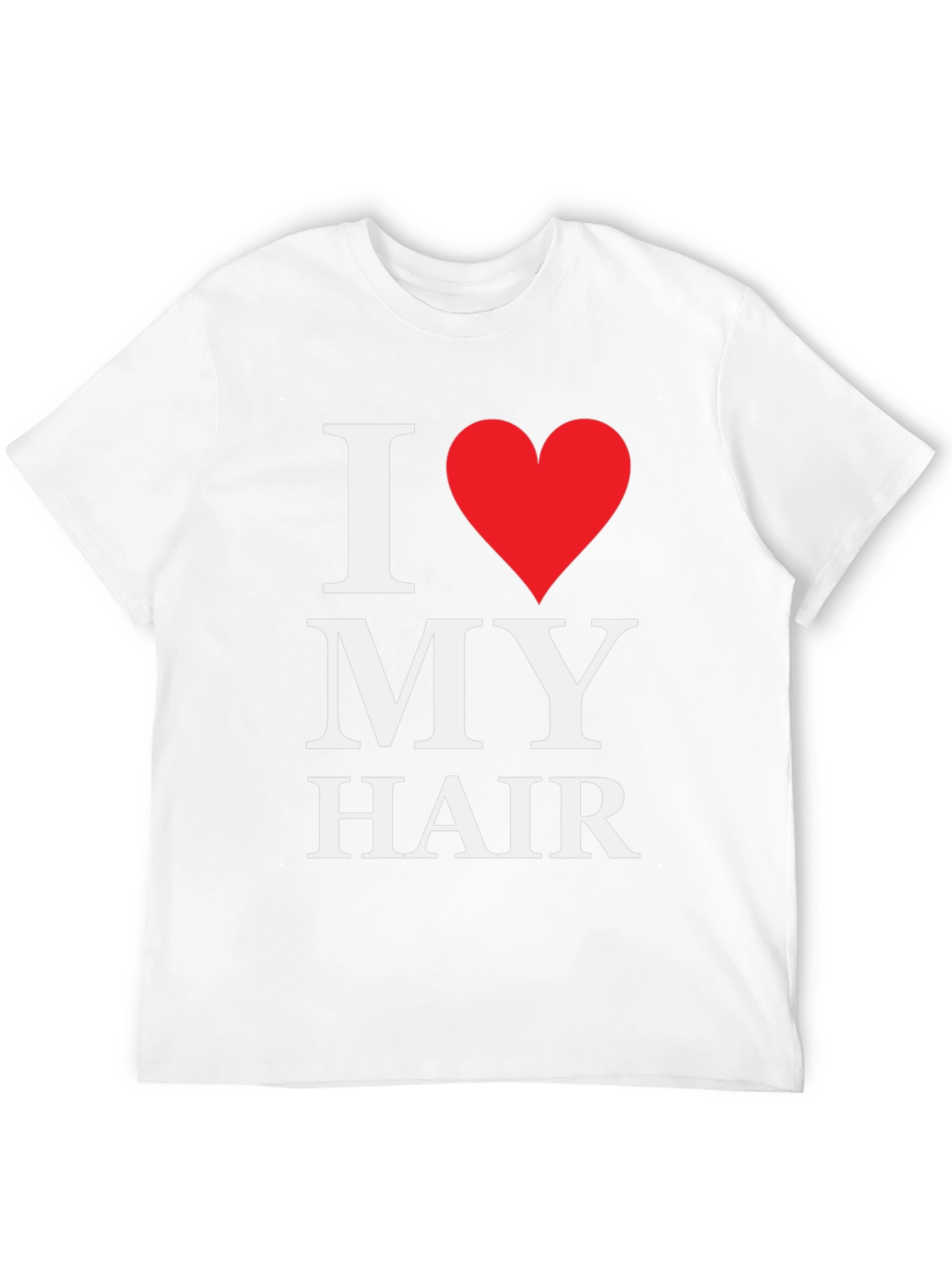 Black I Love My Hair Graphic Tee - Black Cotton T-Shirt view 12