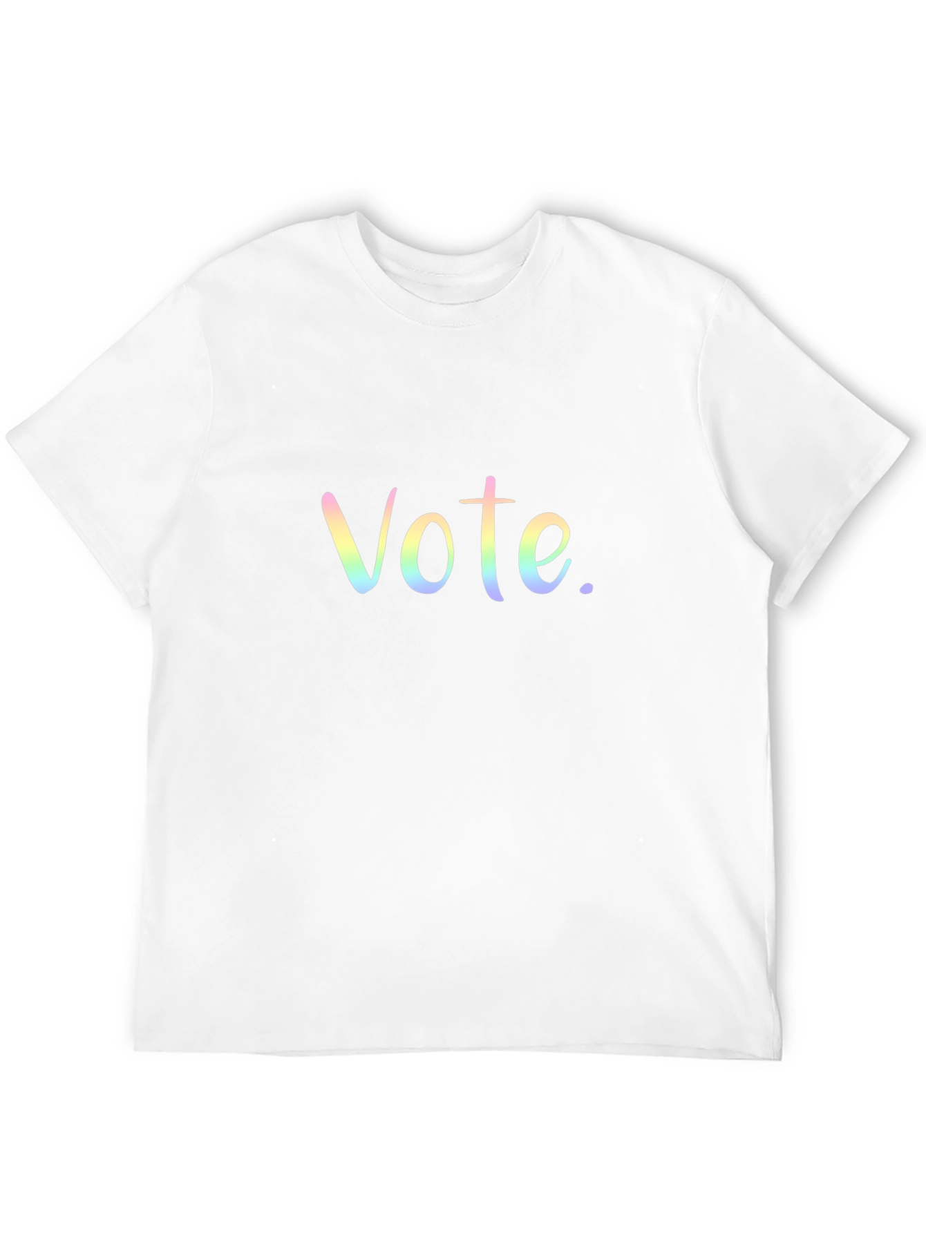 Black Vote T-Shirt Rainbow Design view 12