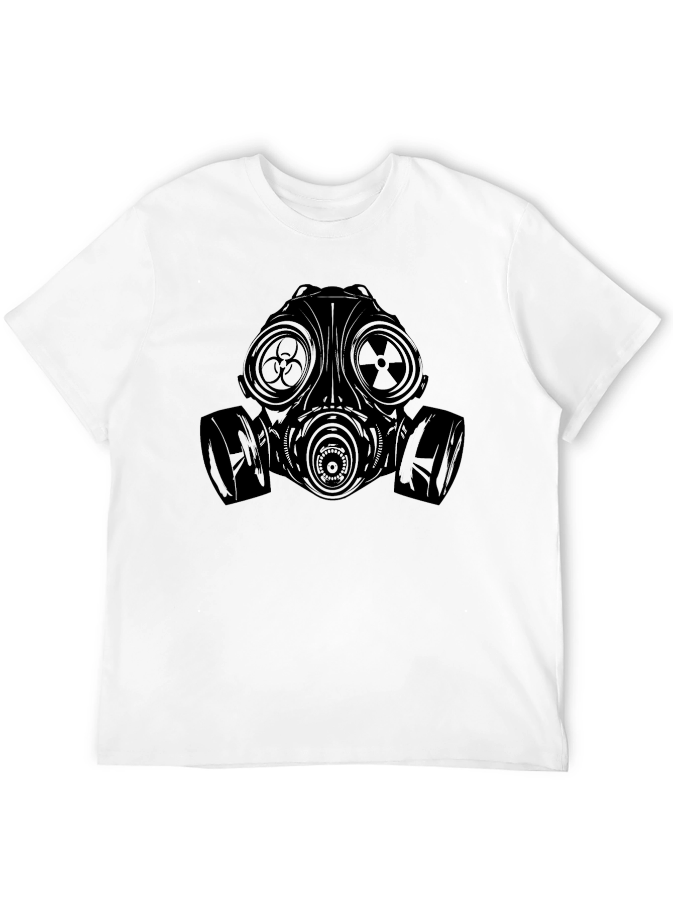 Black Gas Mask Graphic Tee - Black view 12
