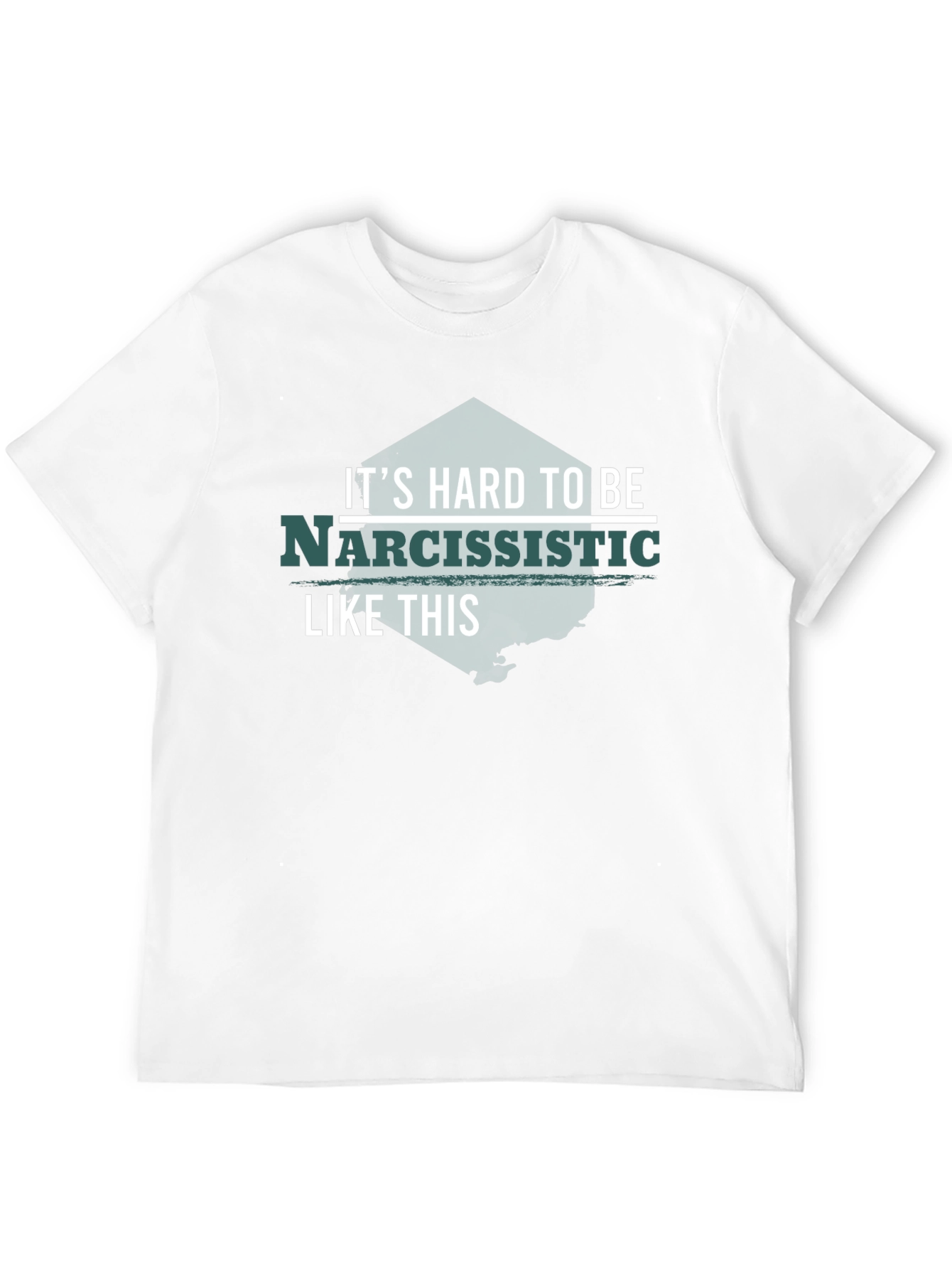 Black Narcissistic Funny T-Shirt - Black view 12