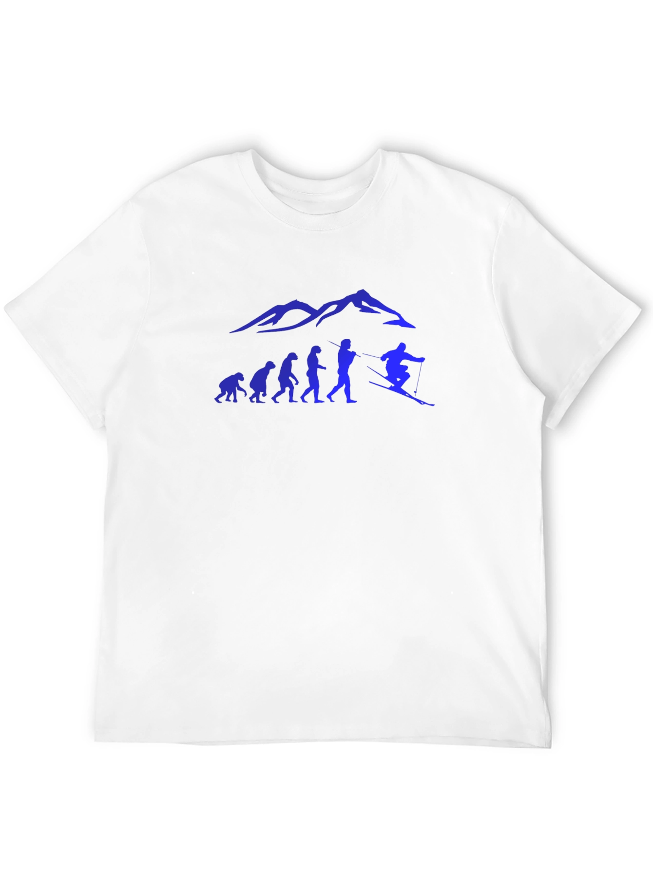 Black Skiing Evolution Graphic Tee - Black view 12