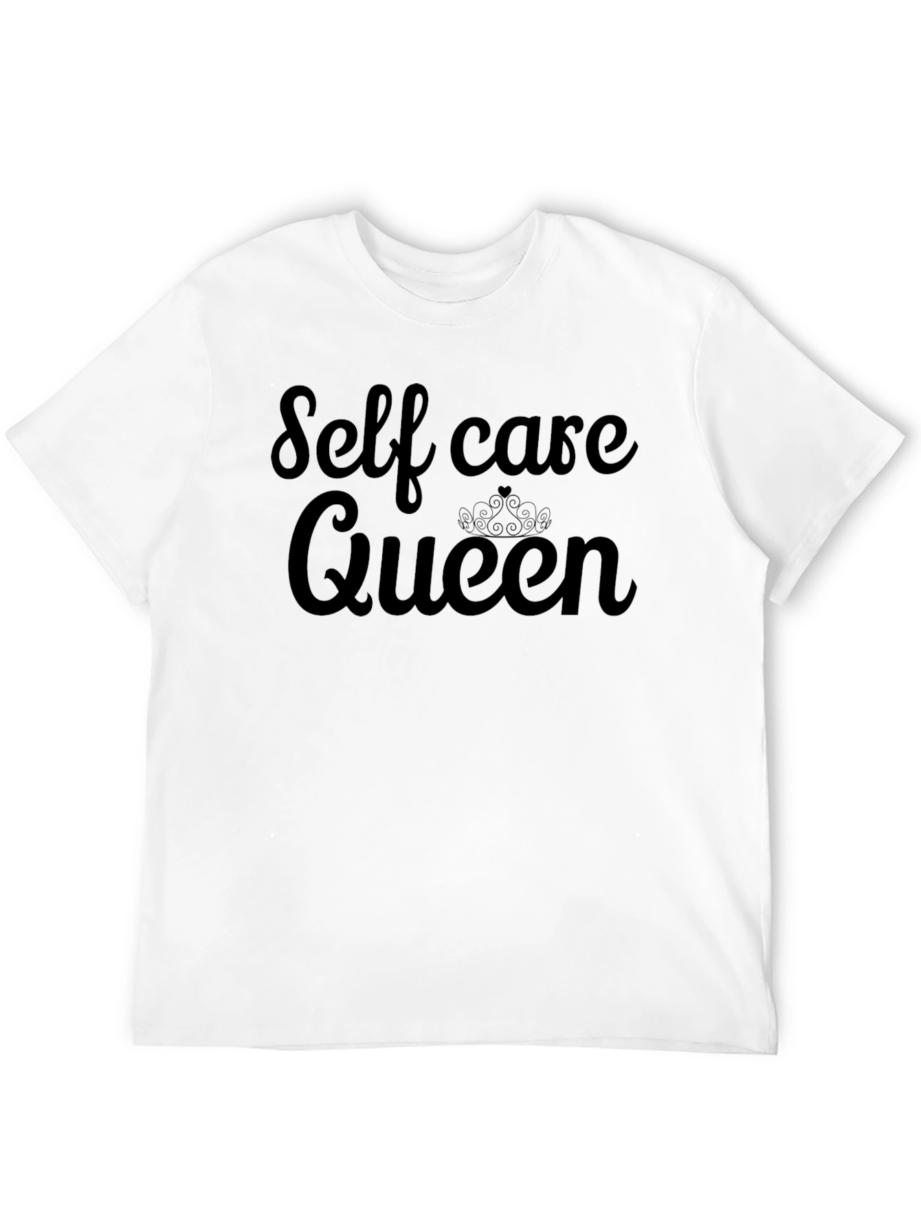 Black Self Care Queen Graphic Tee - Black T-Shirt view 12