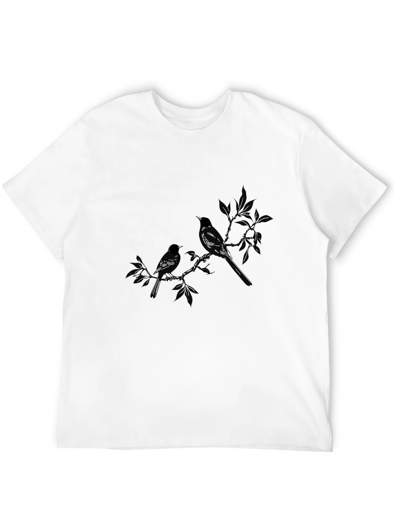 Black Black Bird Branch Graphic Tee view 12