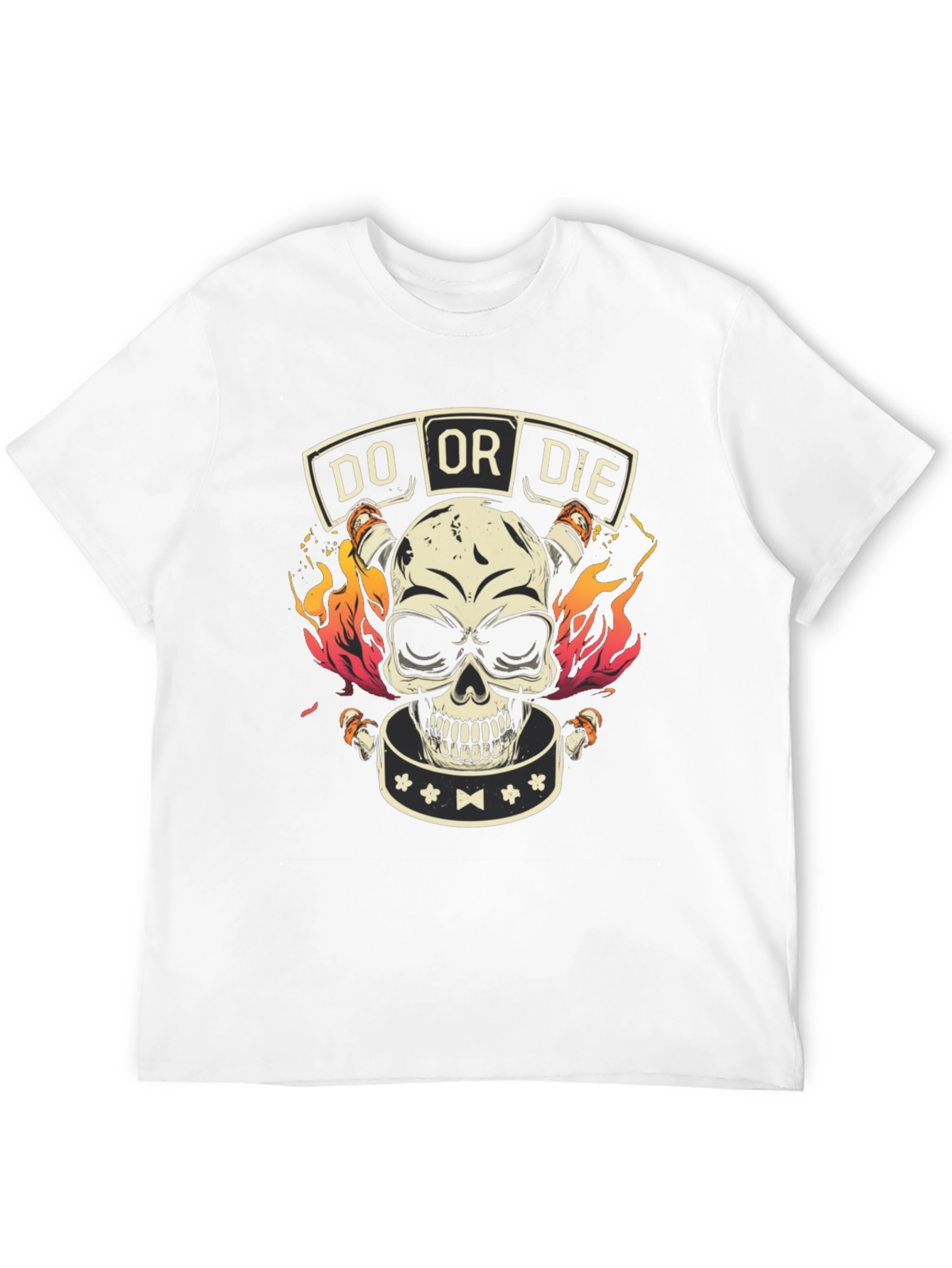 Black Do or Die Skull Graphic Tee - Bold Style view 12