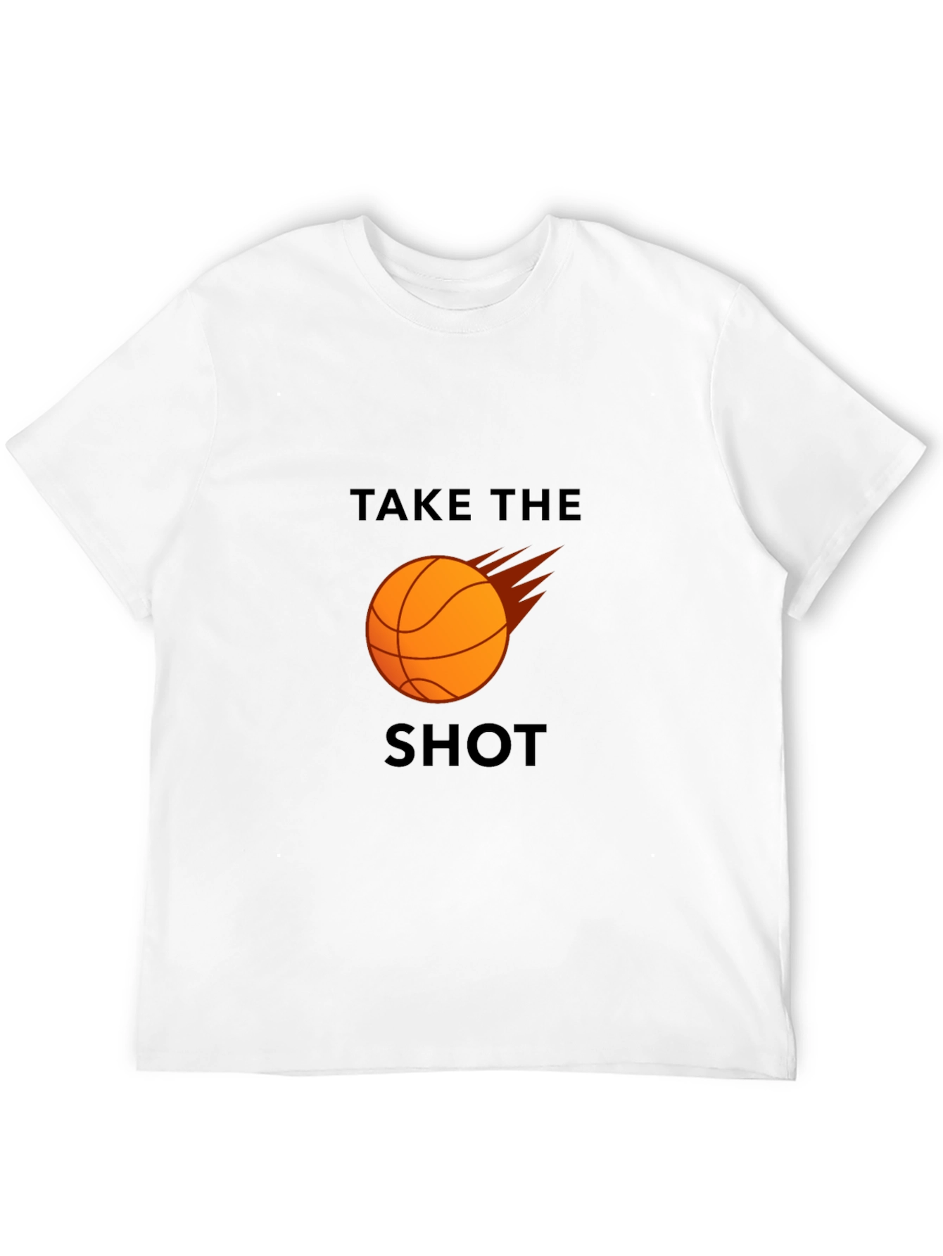 Black Basketball Take The Shot Graphic T-Shirt view 12