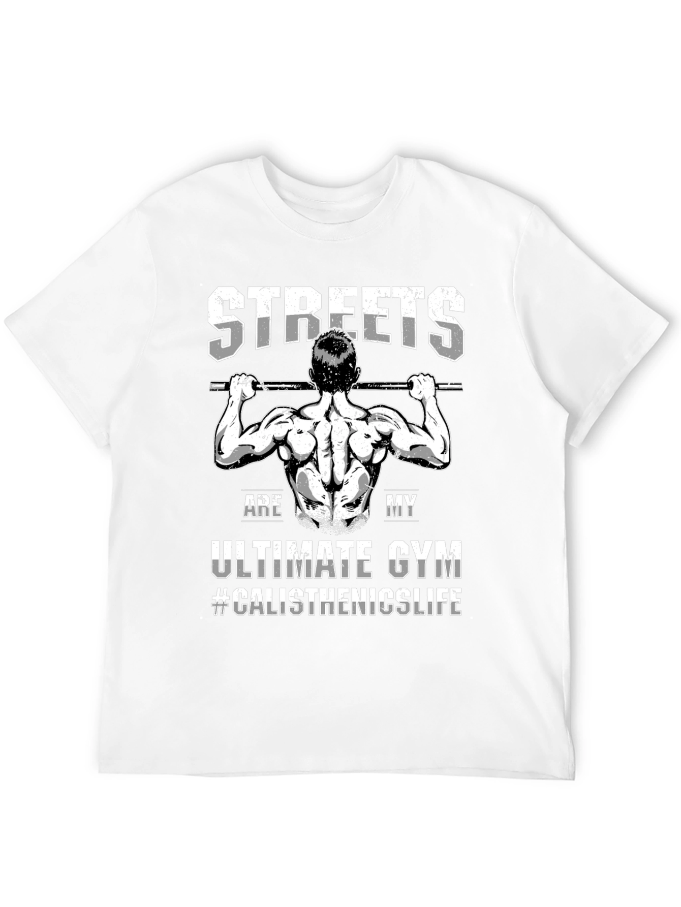 Black Streets Are My Gym Calisthenics T-Shirt view 12