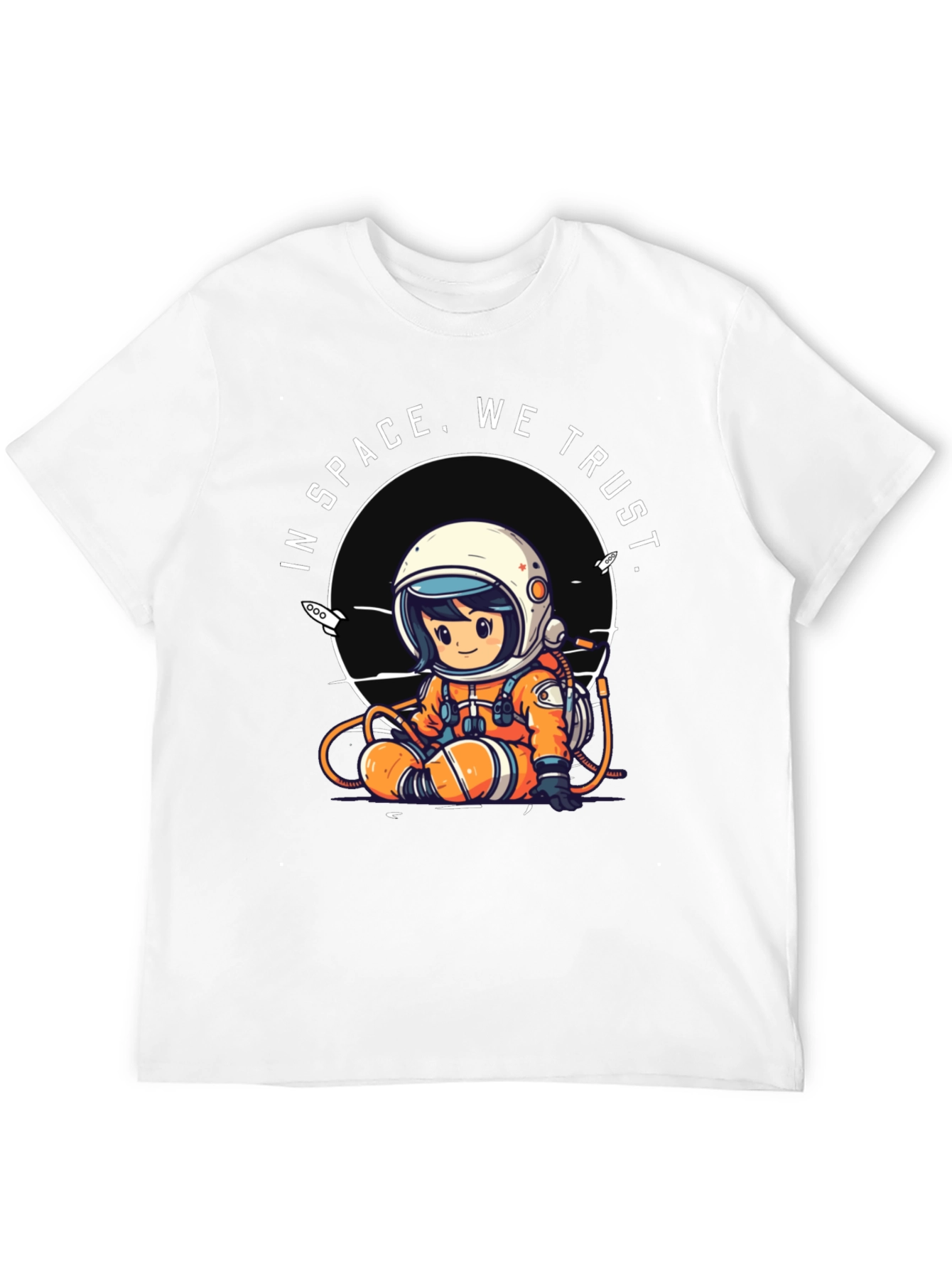Black In Space We Trust Black Graphic Tee view 12