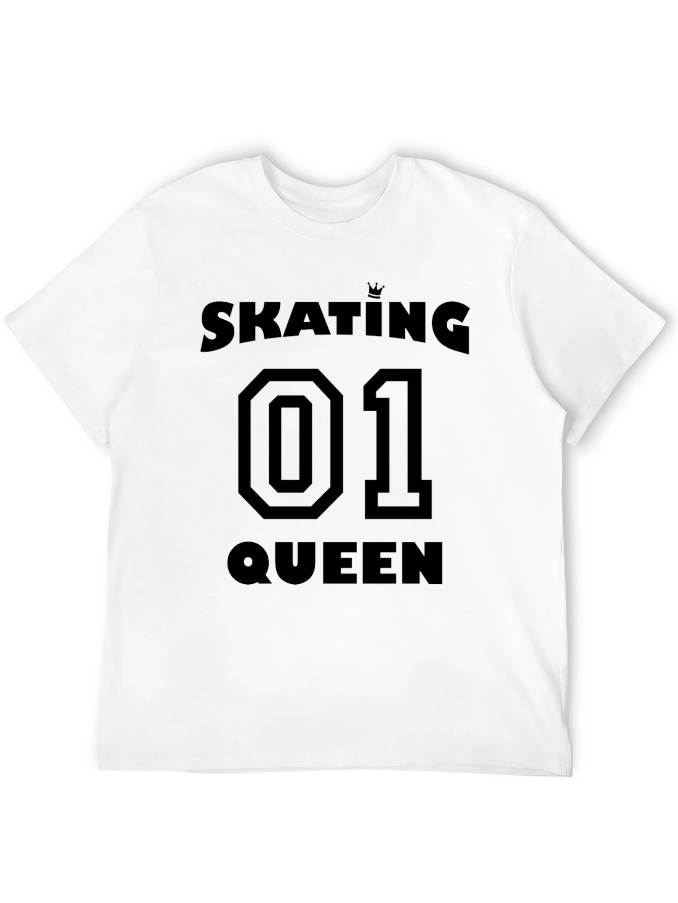 Black Skating Queen 01 Black T-Shirt view 12
