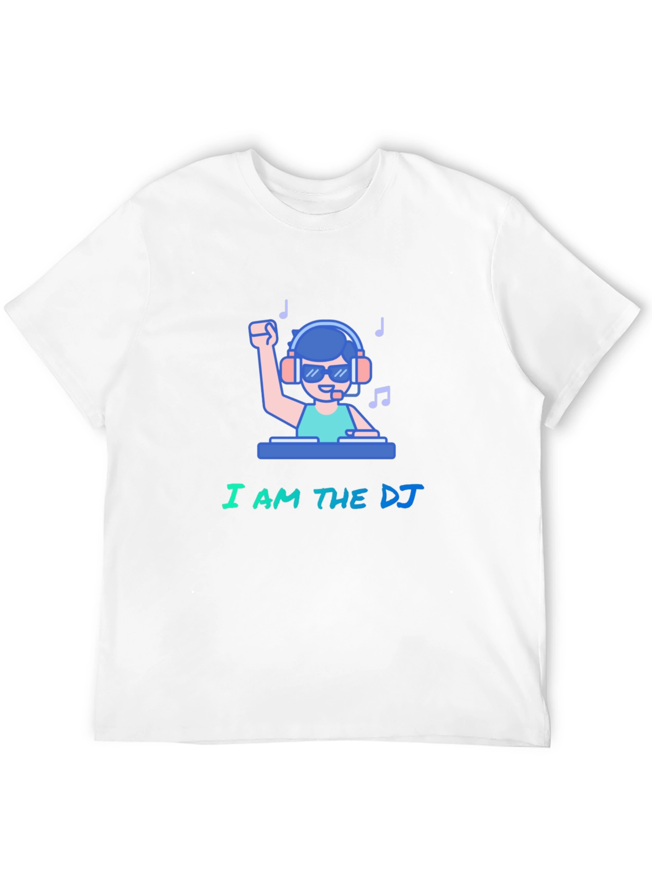 Black I Am The DJ Black T-Shirt view 12