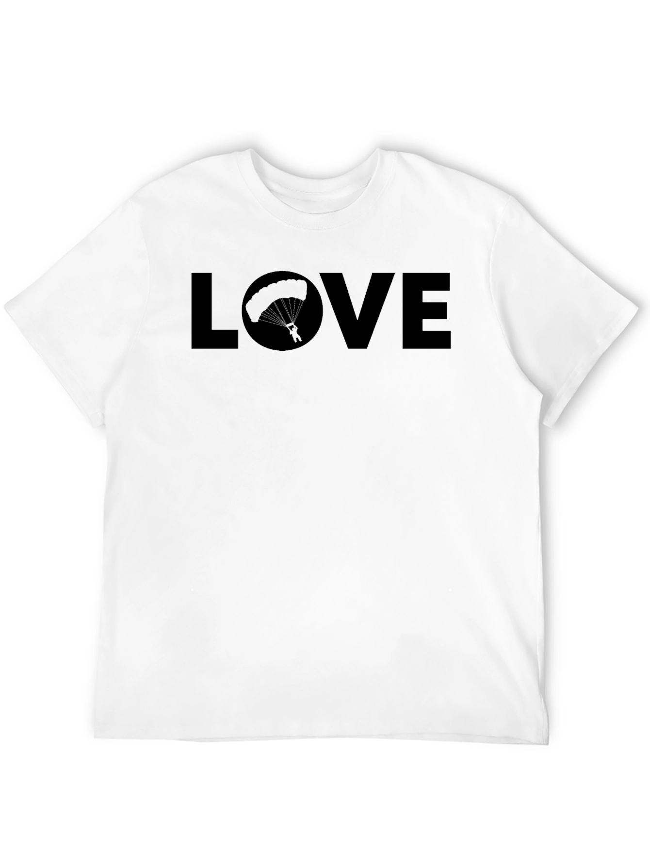 Black Love Parachute Graphic Tee - Black view 12