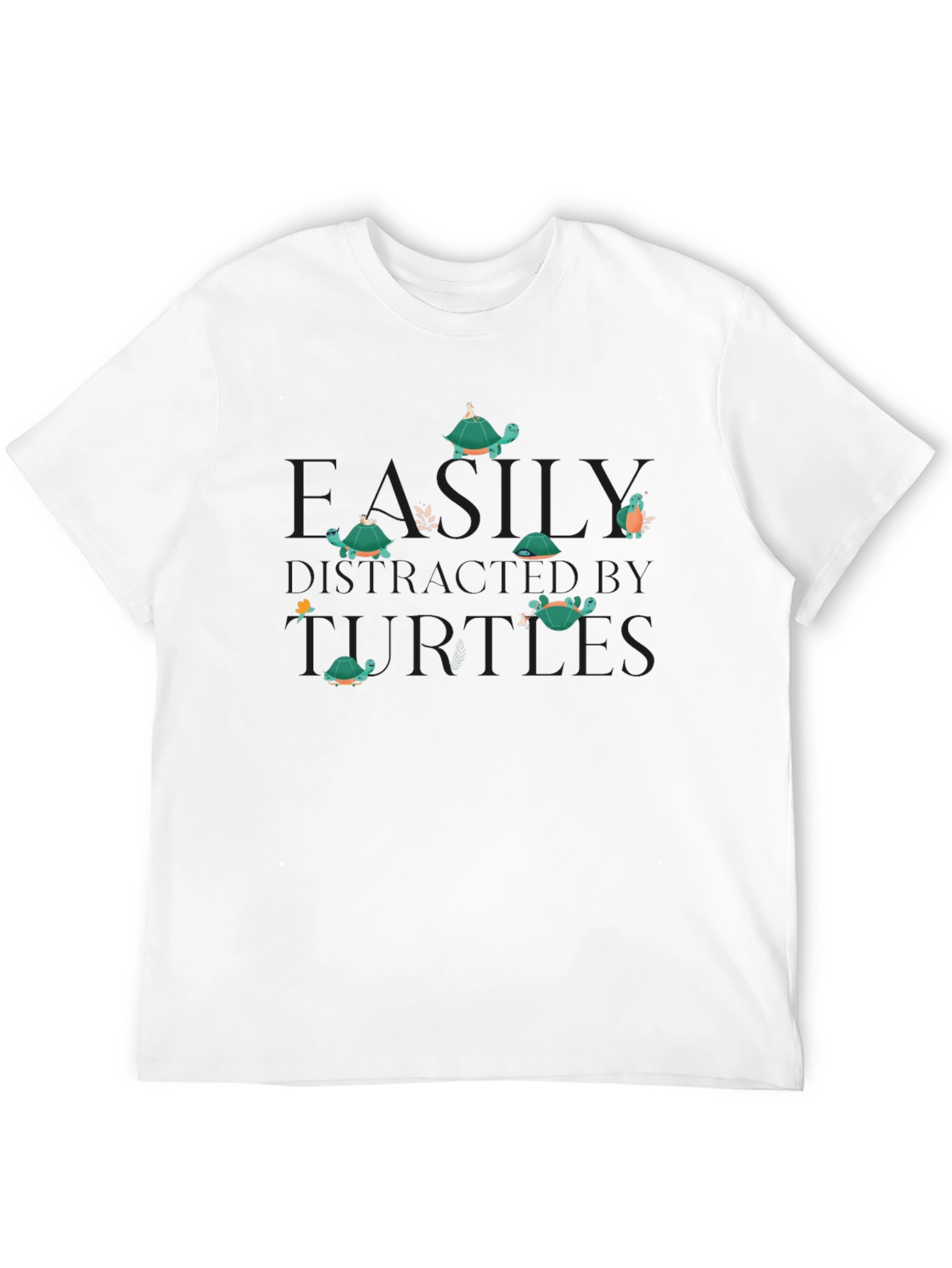 Black Turtles By Miles Black Graphic T-Shirt view 12