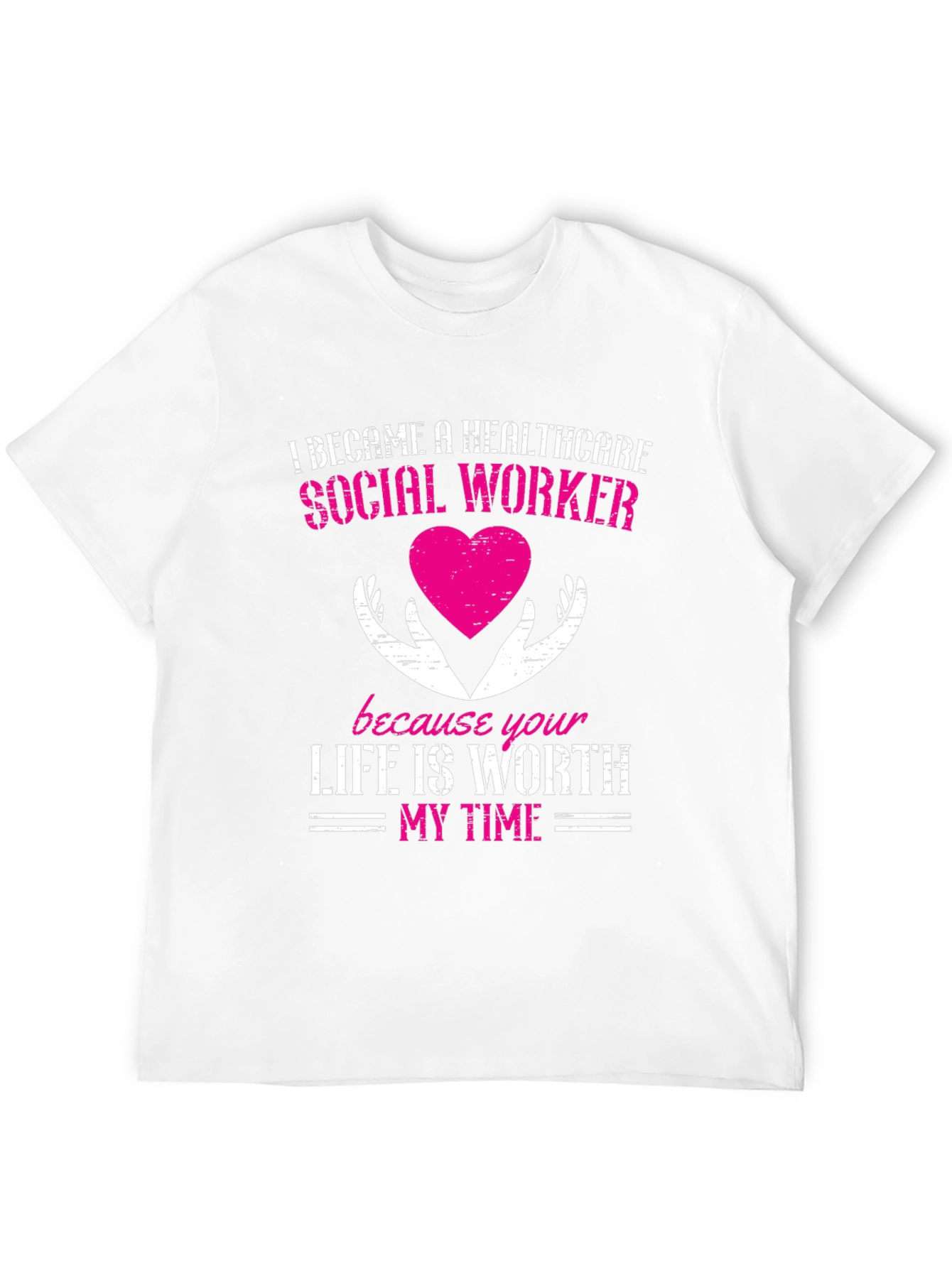 Black Healthcare Social Worker Graphic T-Shirt view 12