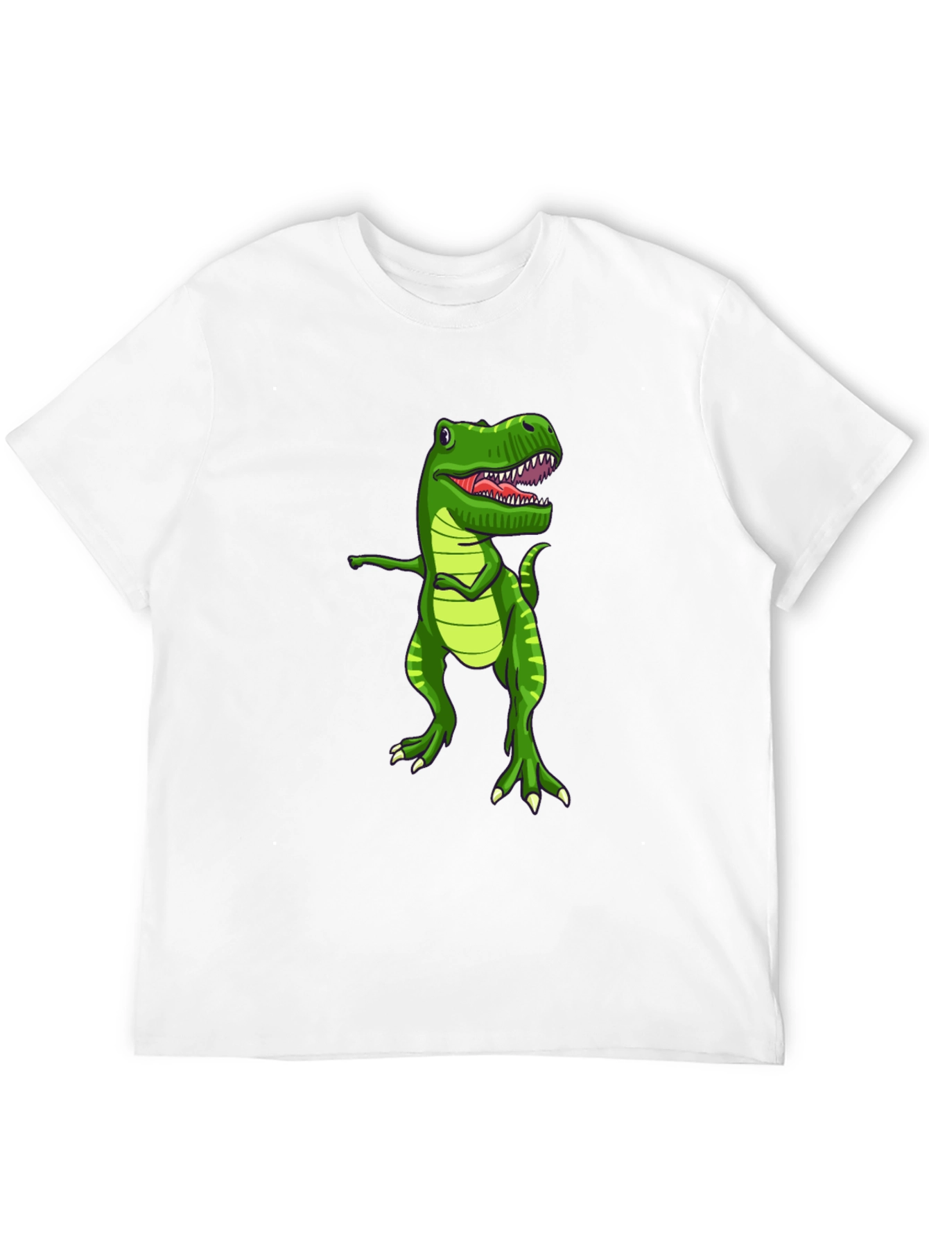 Black Dabbing Dinosaur Graphic T-Shirt - Fun Novelty Tee view 12