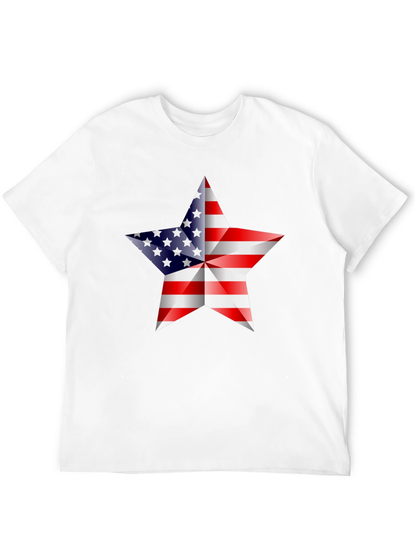 Black American Flag Star Graphic Tee - Patriotic Shirt view 12