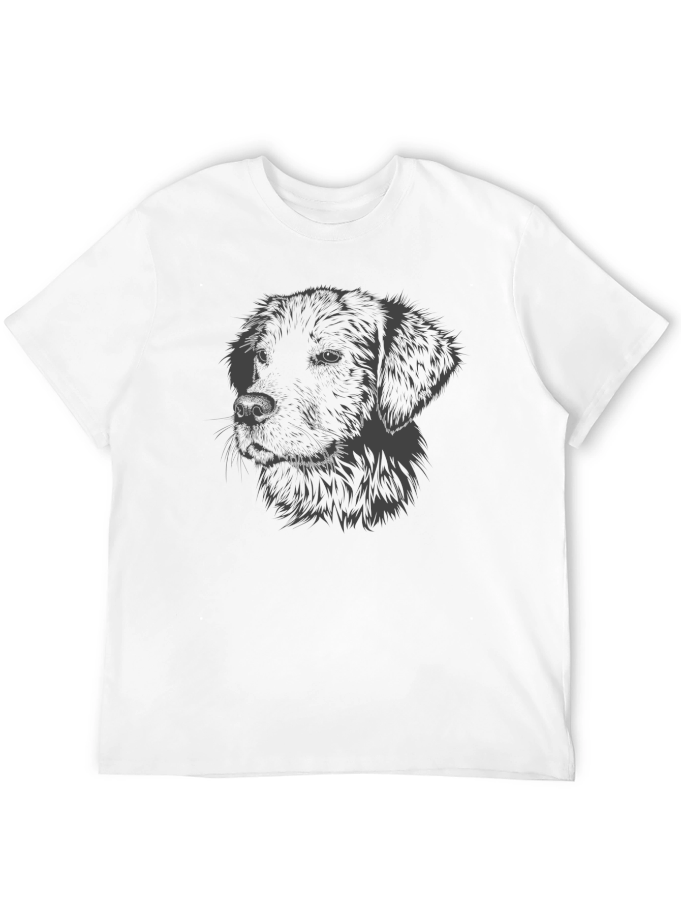 Black Dog Graphic T-Shirt - Classic Crew Neck view 12