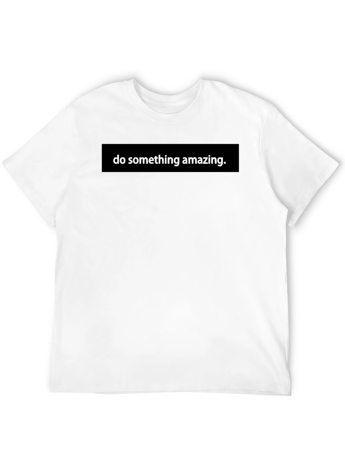 Black Inspirational Black T-Shirt - Do Something Amazing view 12
