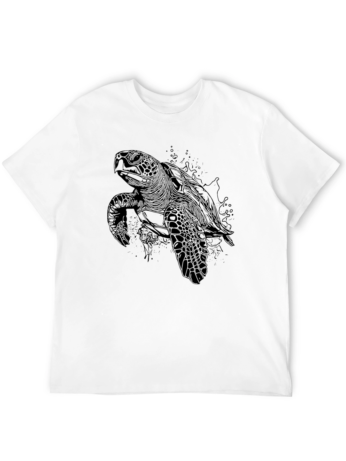 Black Black Sea Turtle Graphic Tee - Men's view 12