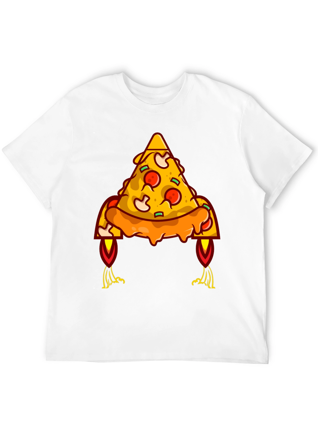 Black Pizza Rocket Graphic Tee - Black view 12