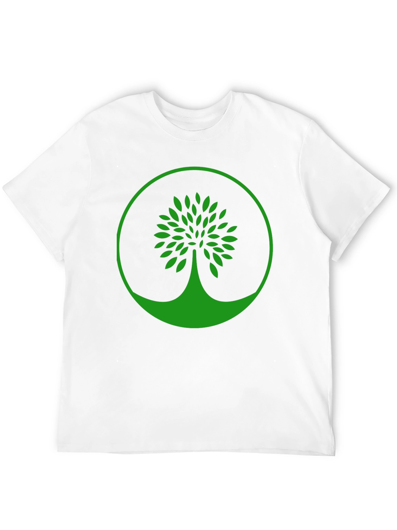 Black Green Tree Graphic Black T-Shirt view 12