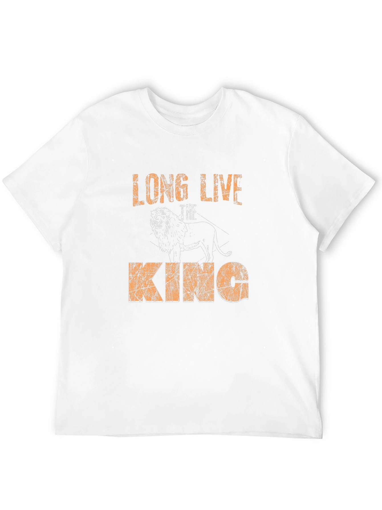 Black Long Live The King Lion Graphic Tee view 12