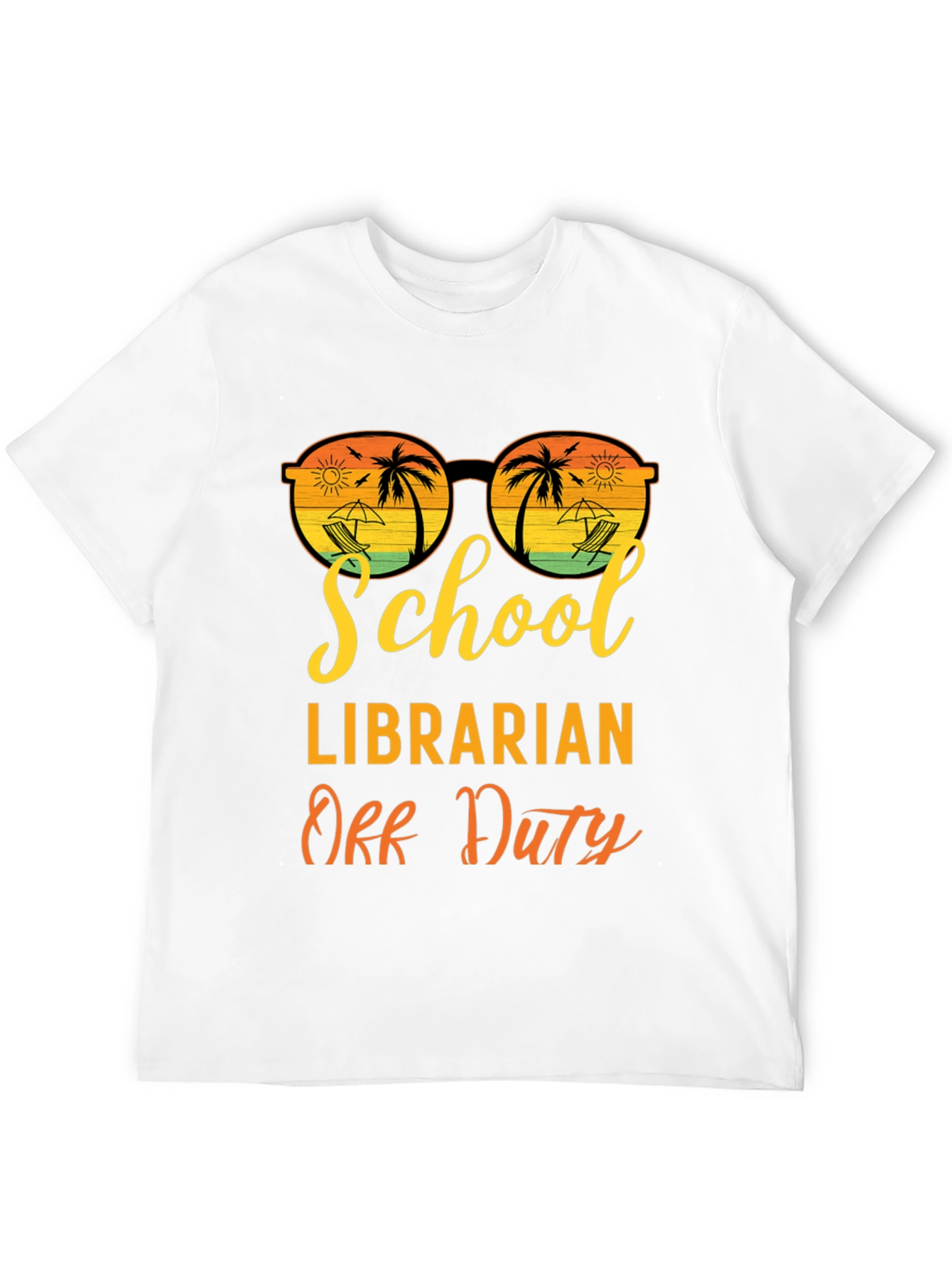 Black School Librarian Off Duty Graphic T-Shirt view 12