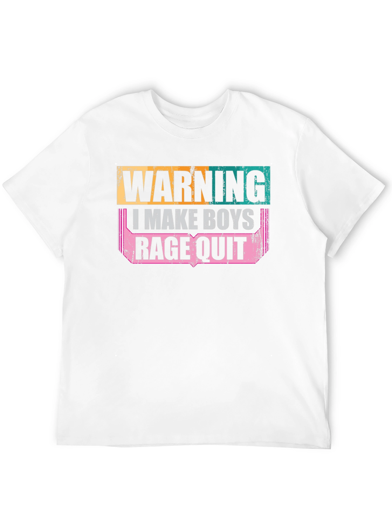 Black Warning: I Make Boys Rage Quit Graphic Tee view 12